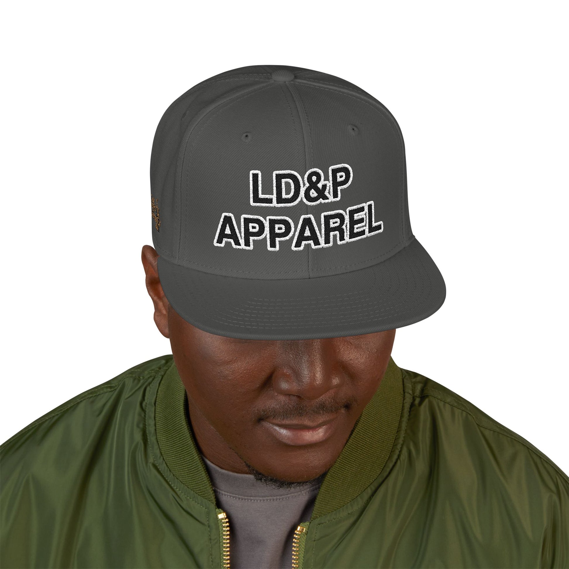 Embroidered Snapback Cap - LD&P Apparel Design