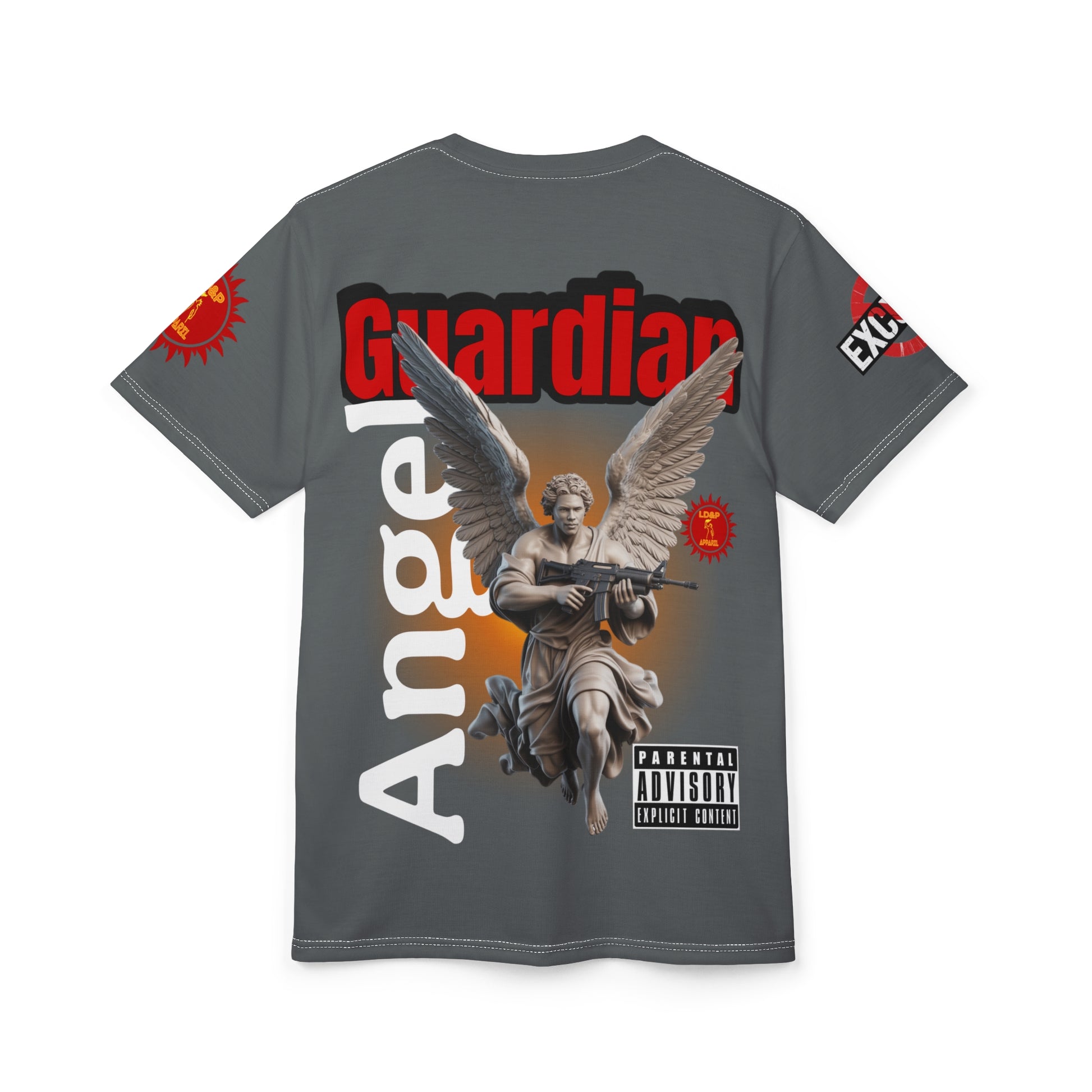 Guardian Angel Graphic Tee LD&P APPAREL Grey
