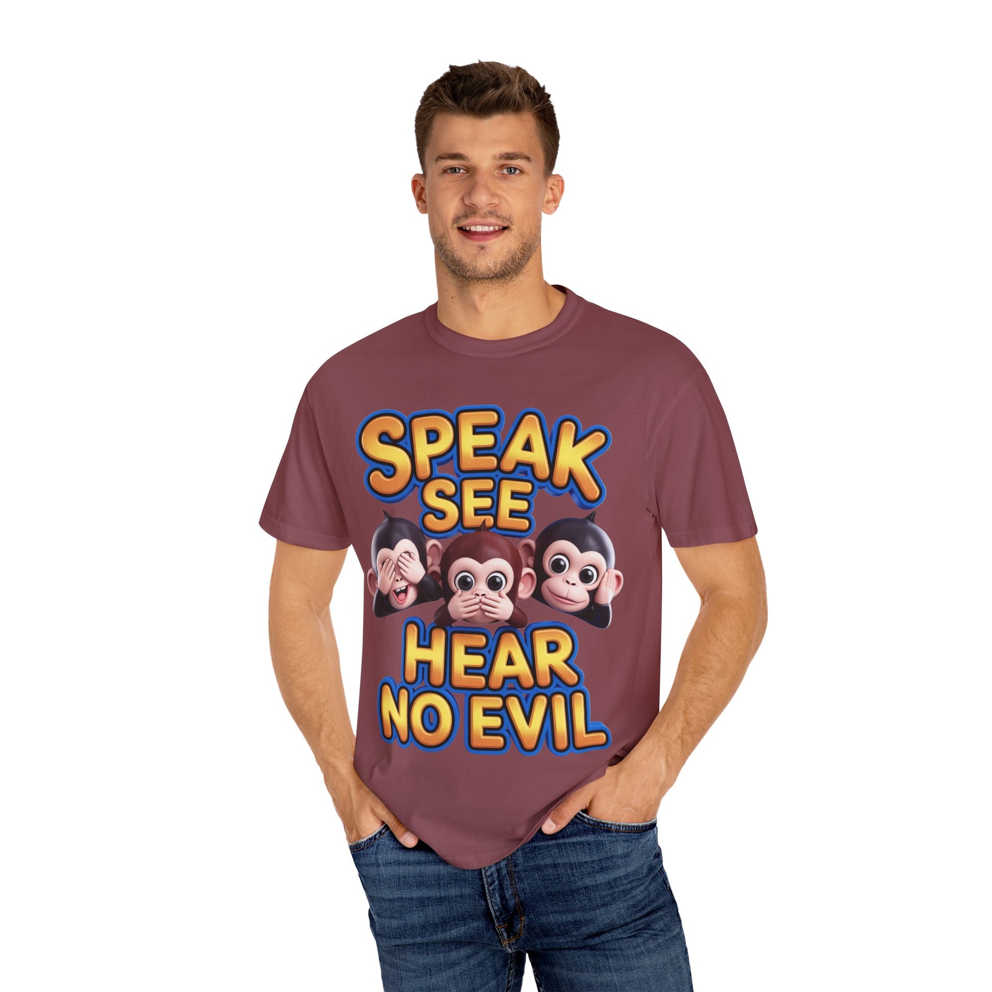 Graphic T-Shirt Speak See Hear No Evil