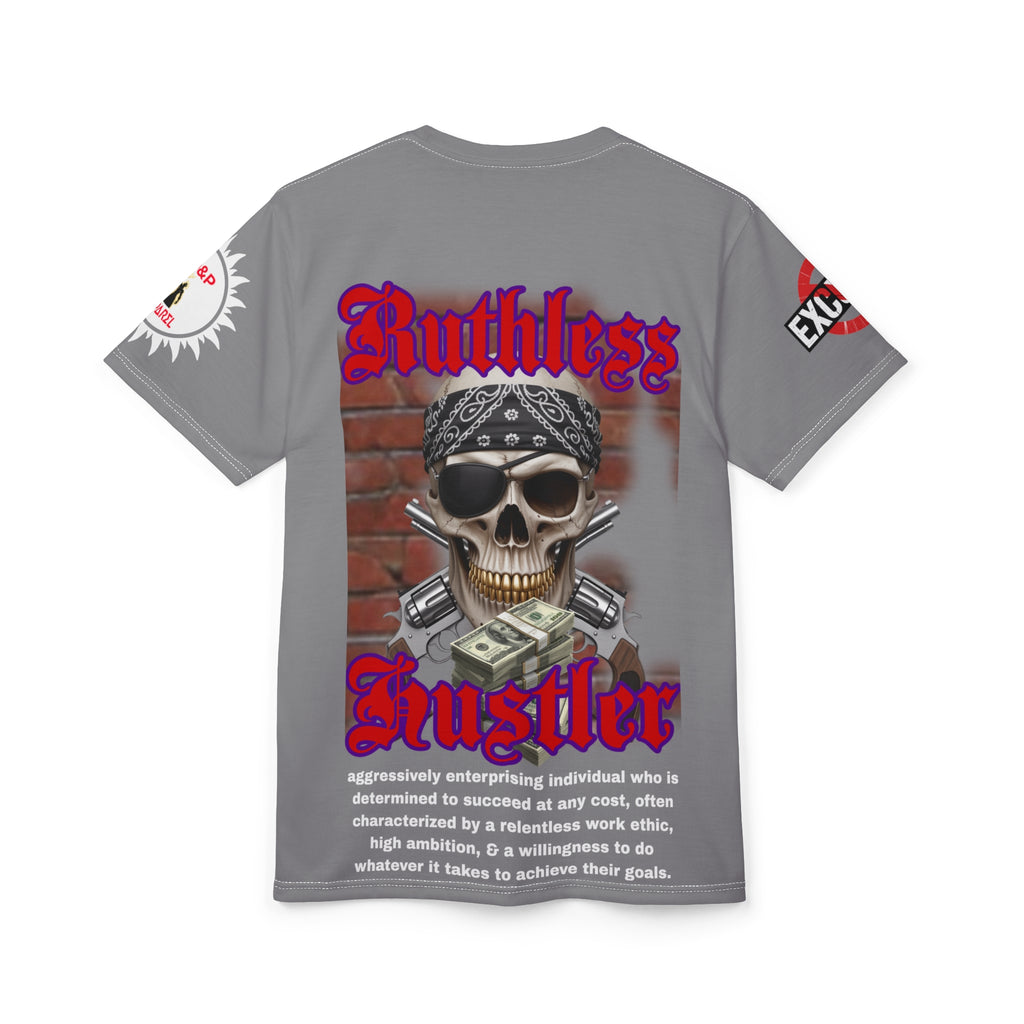Ruthless Hustler Tee LD&P APPAREL Grey