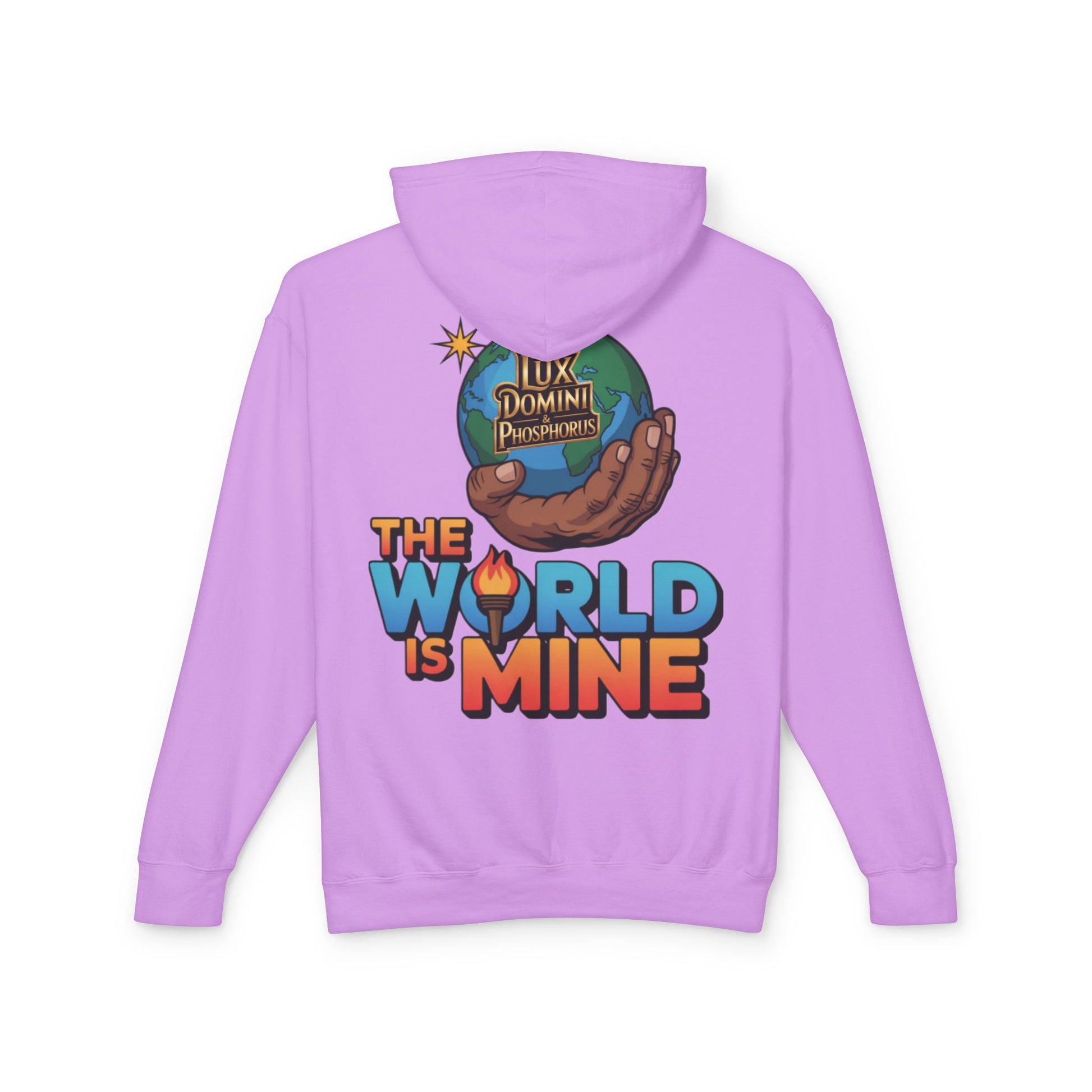 The World Is Mine Hooded Sweatshirt, Unisex Lightweight Pullover, King of the Jungle Sweatshirt, Animal Lover Gift, Cool Casual Wear