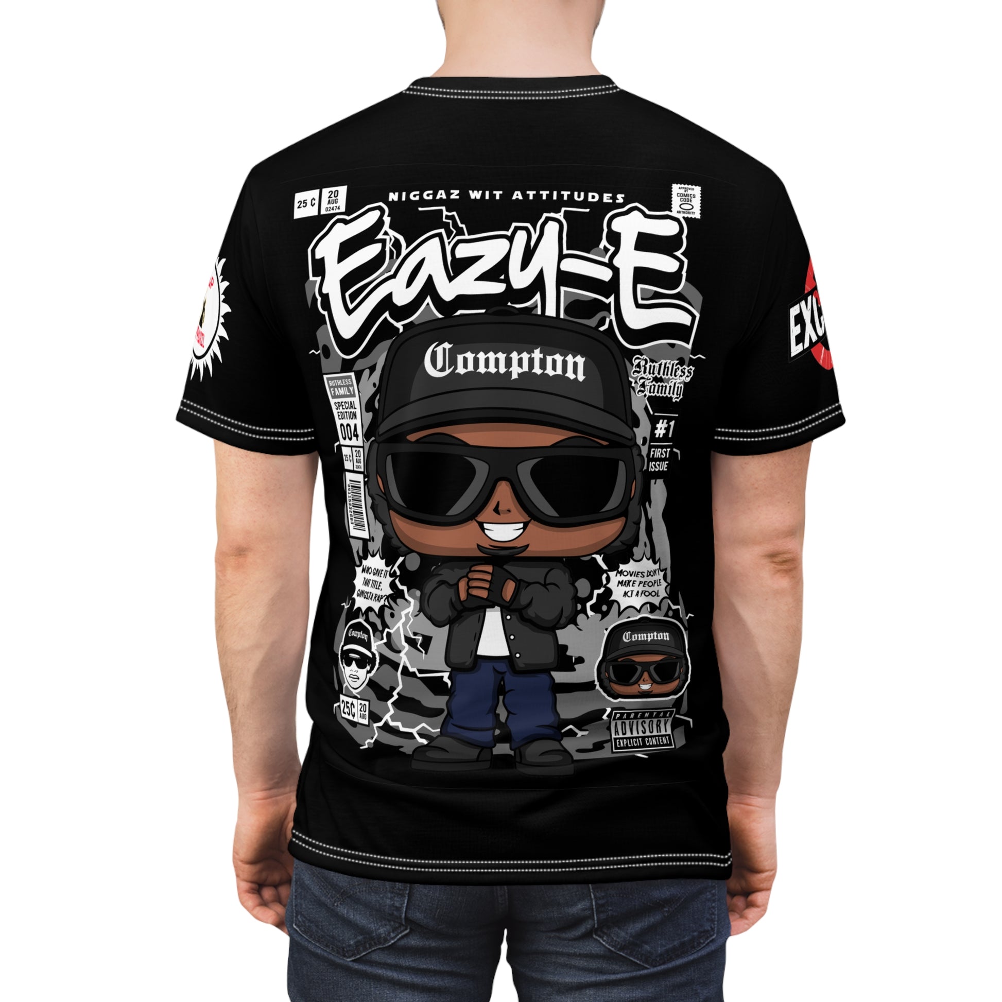 Eazy-E Compton Cartoon Tee LD&P APPAREL Black
