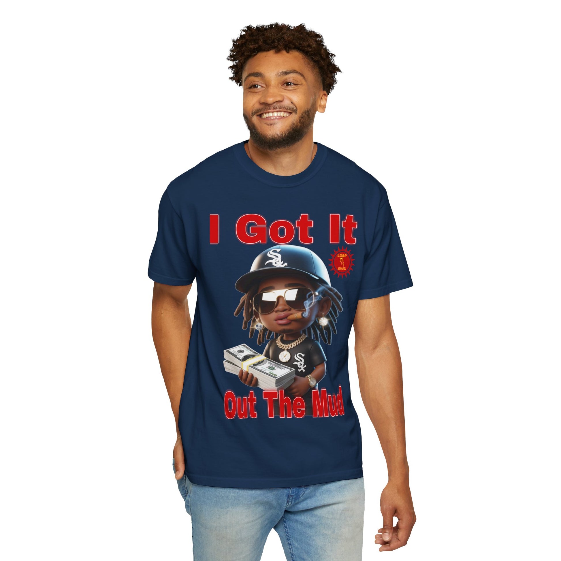 T-Shirt Out The Mud Hustler - Unisex Garment-Dyed