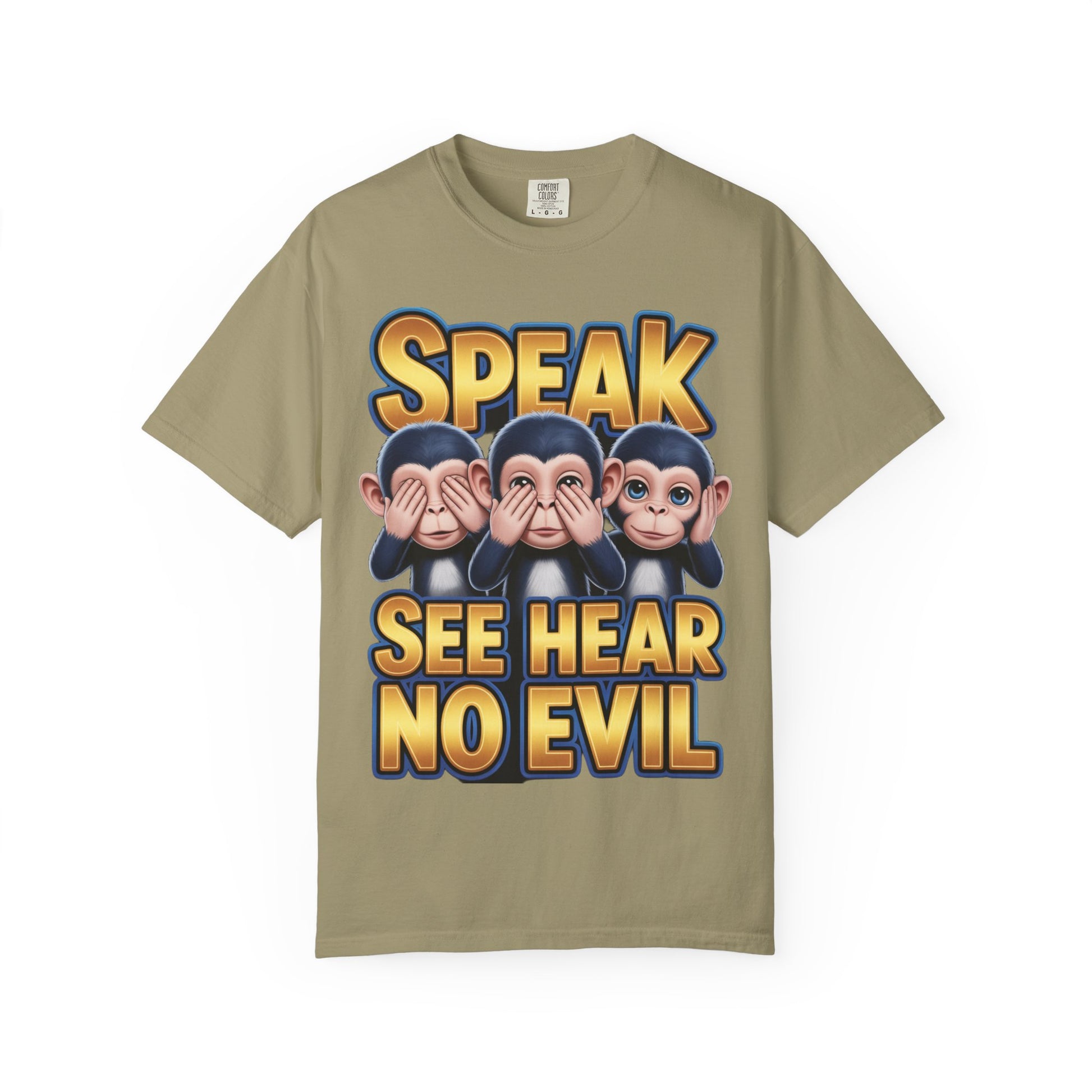 Graphic T-Shirt Speak See Hear No Evil design #2