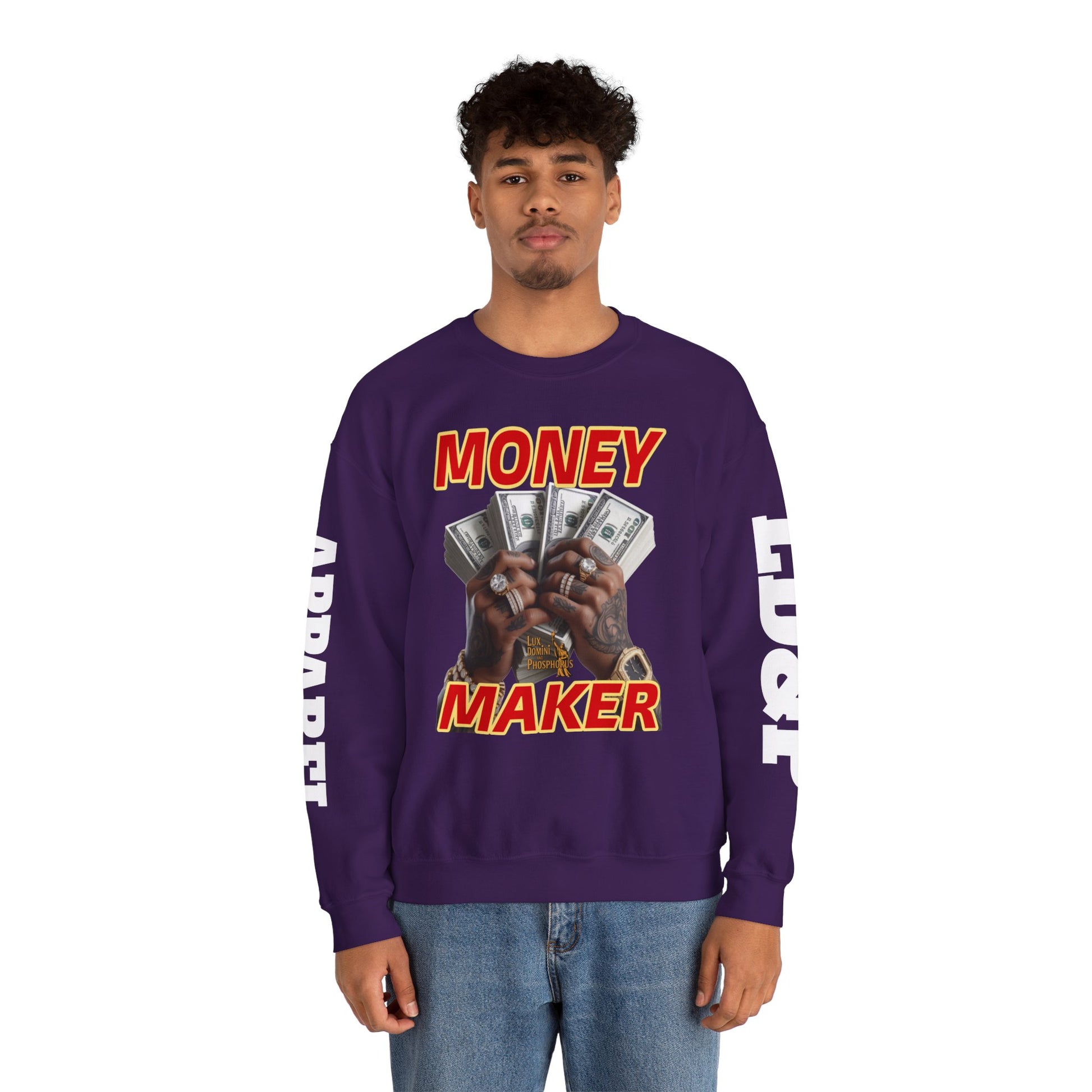Money Maker Unisex Sweatshirt - LD&P APPAREL Design