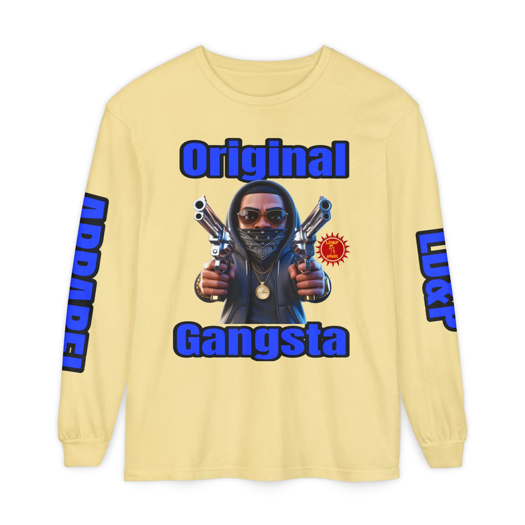 Long Sleeve T-Shirt Original Gangsta LD&amp;P Apparel Design