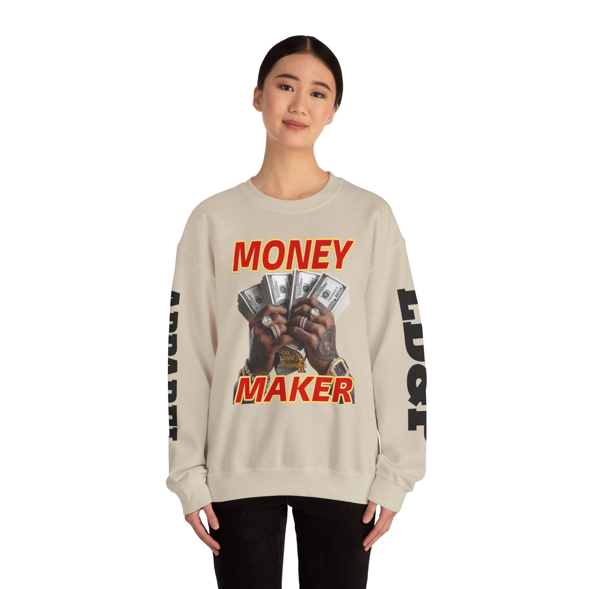 Money Maker Unisex Sweatshirt - LD&P APPAREL Design