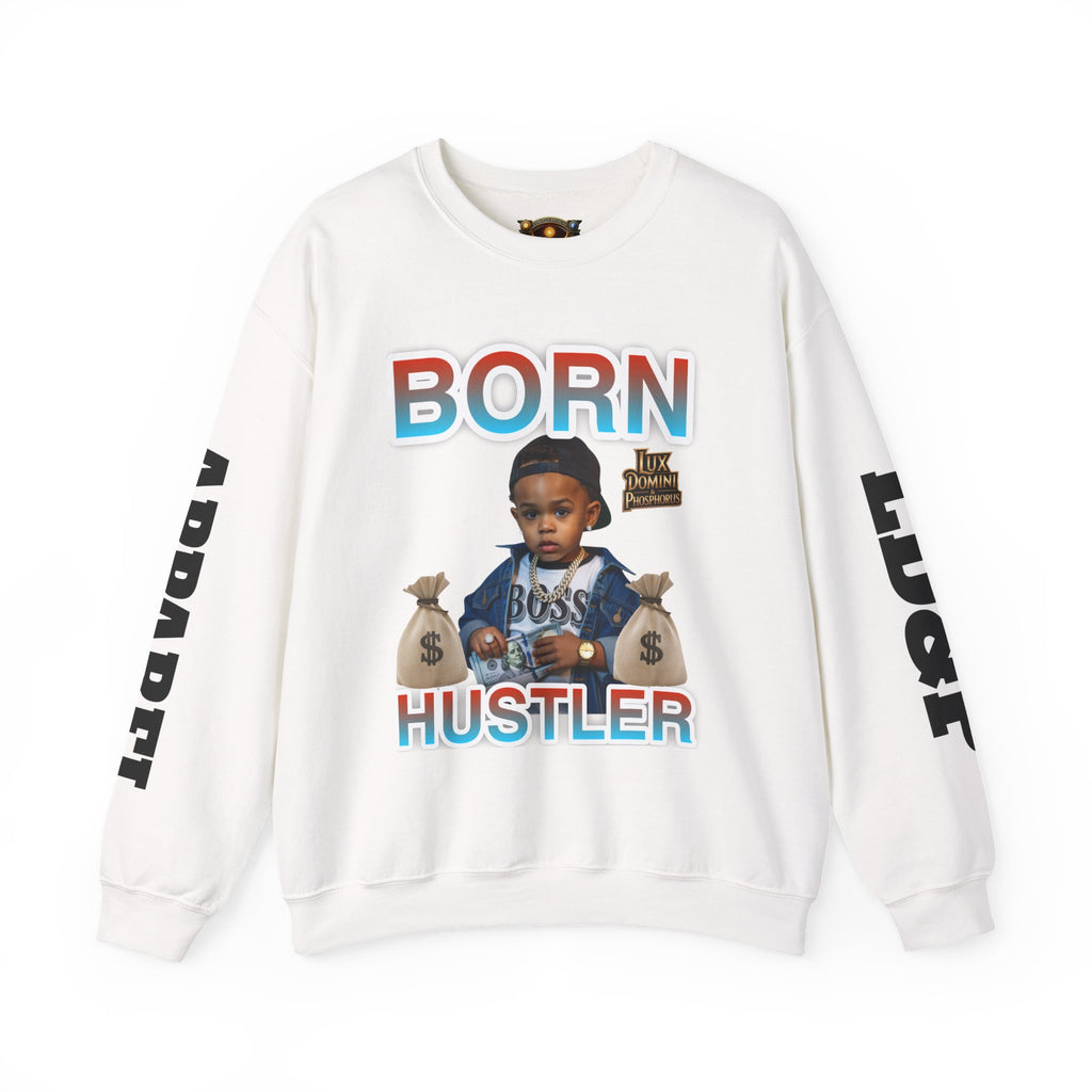 Crewneck Sweatshirt - Born Hustler LD&P Apparel