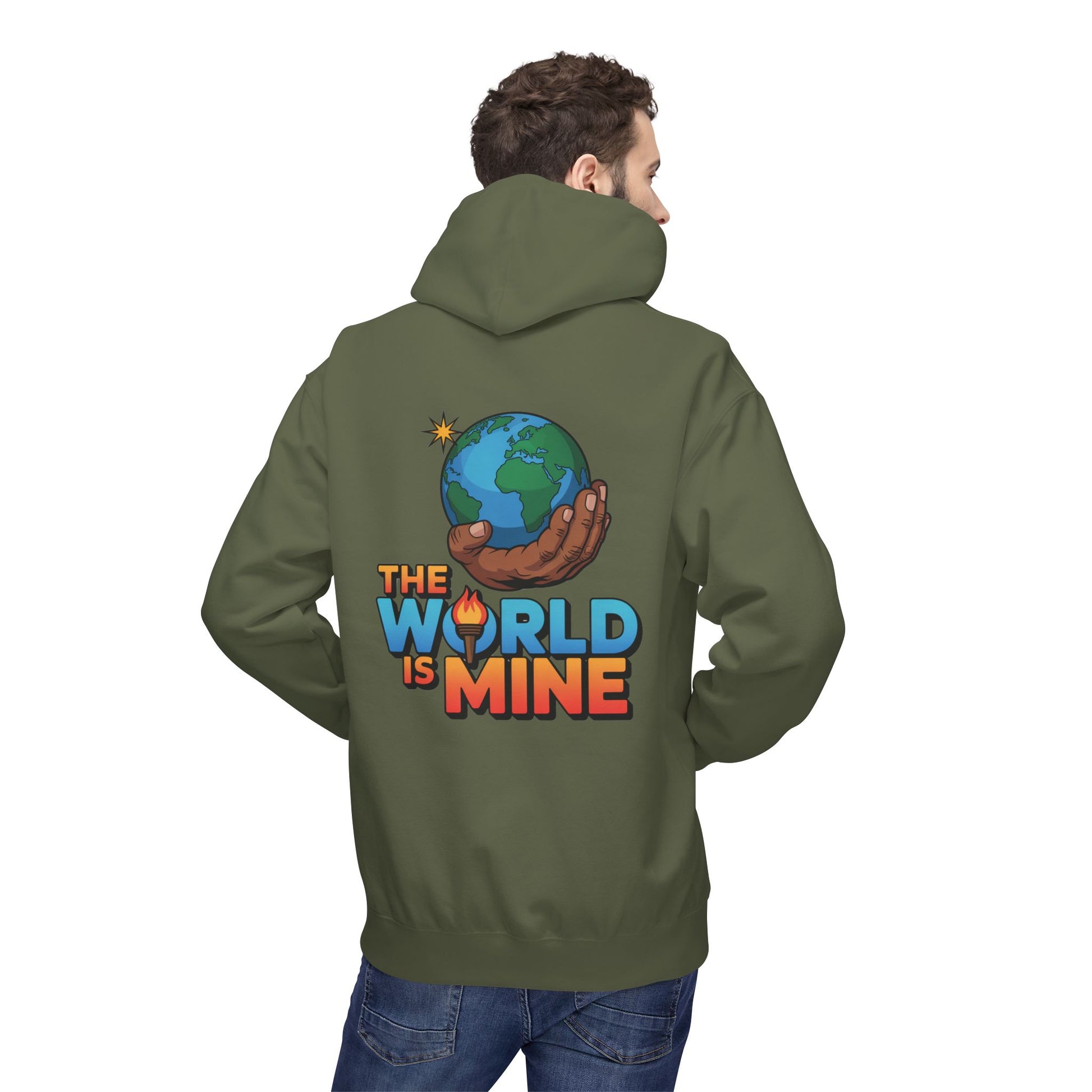 Hoodie Lux Domini and Phosphorus Design The World is Mine