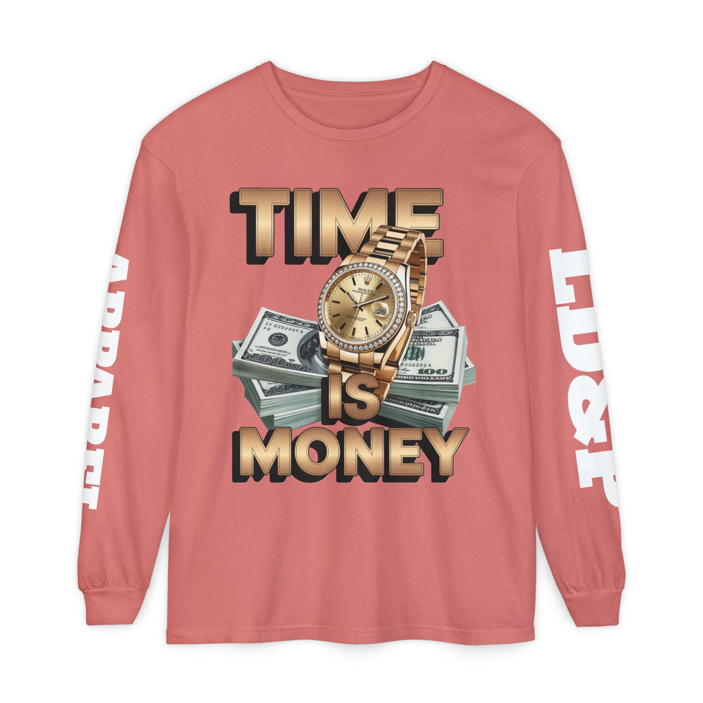 Long Sleeve T-Shirt Time is MONEY Design