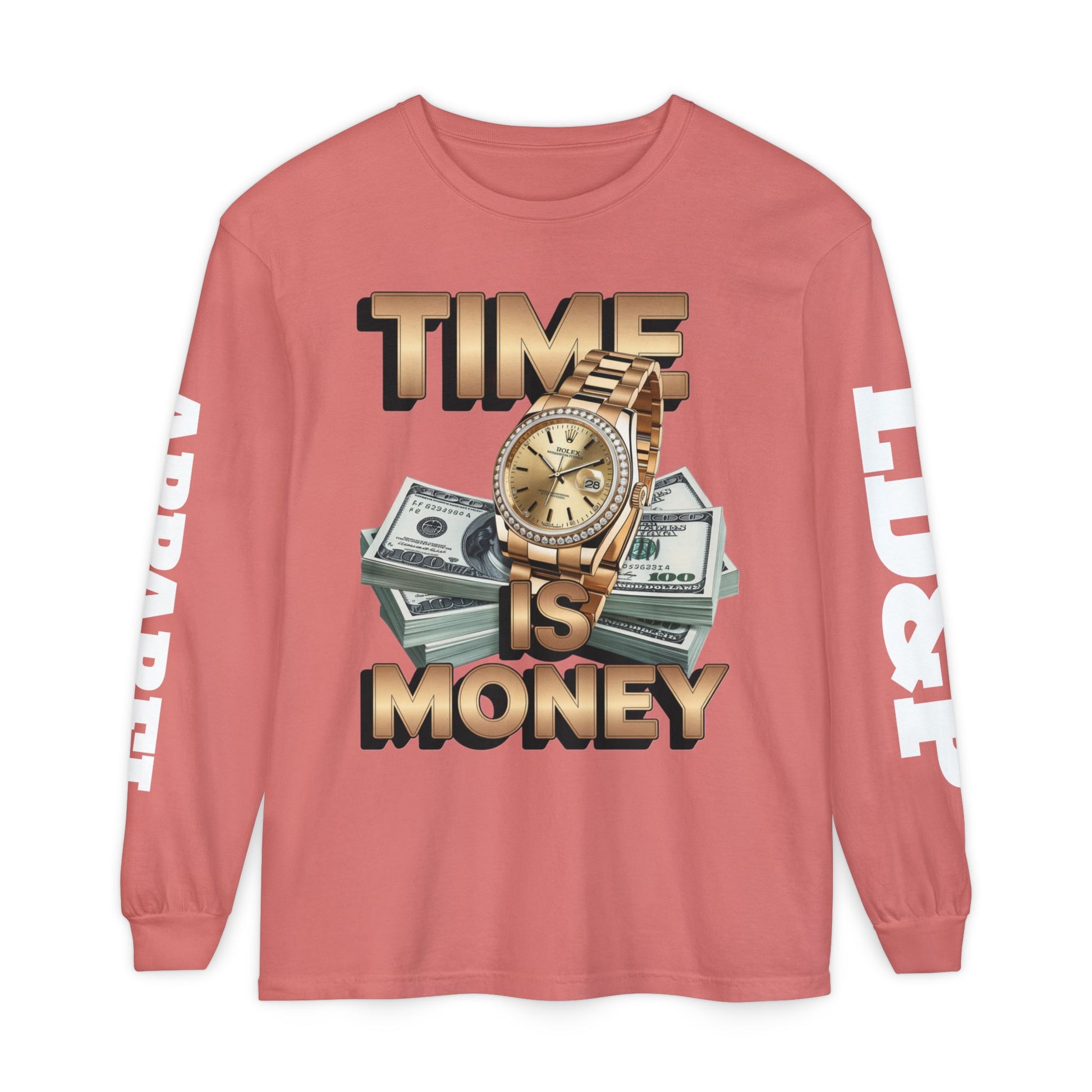Long Sleeve T-Shirt Time is MONEY Design