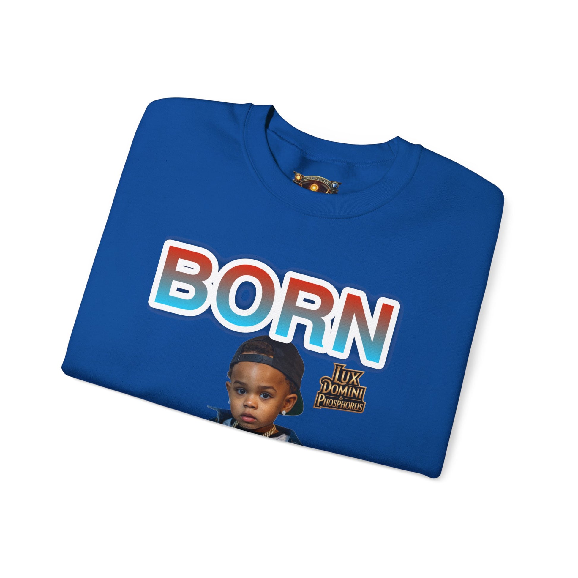 Crewneck Sweatshirt - Born Hustler LD&P Apparel