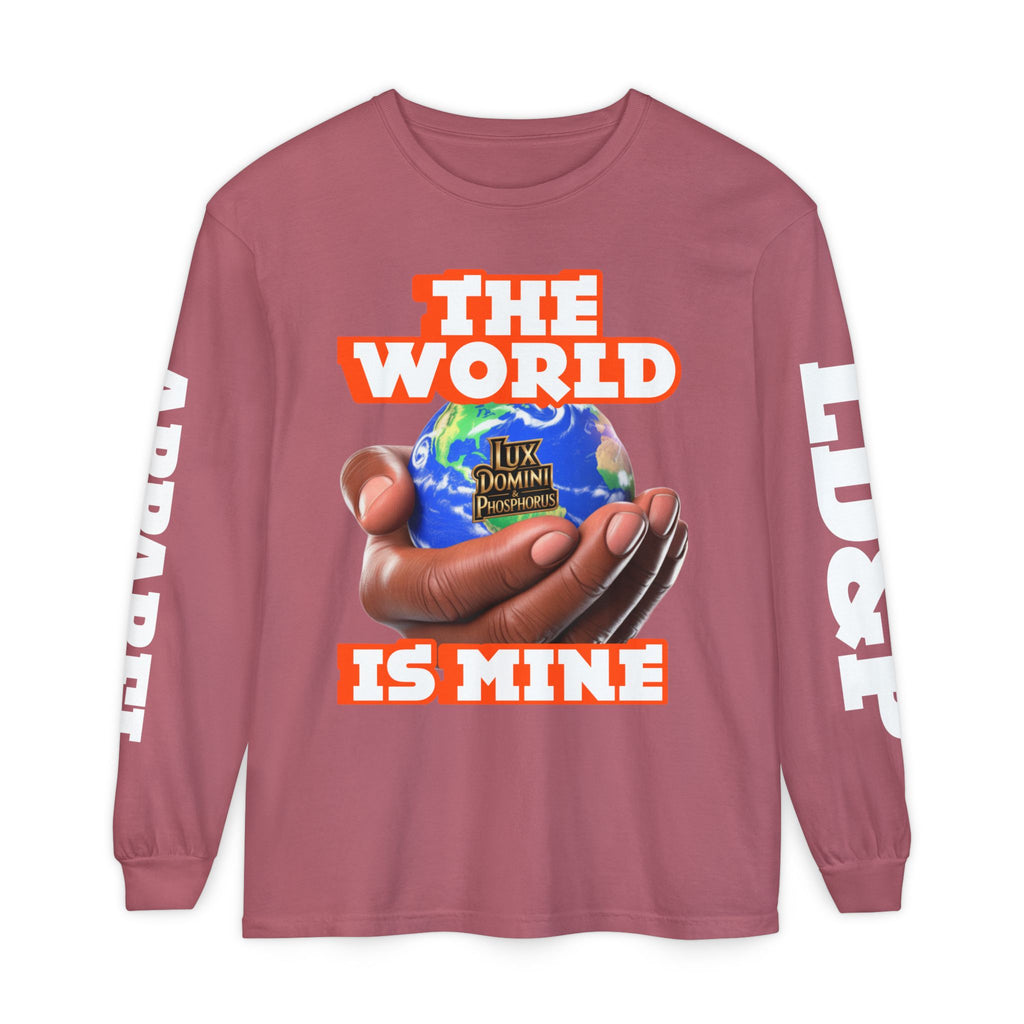 The World Is Mine Design Long Sleeve T-Shirt LD&P APPAREL DESIGN