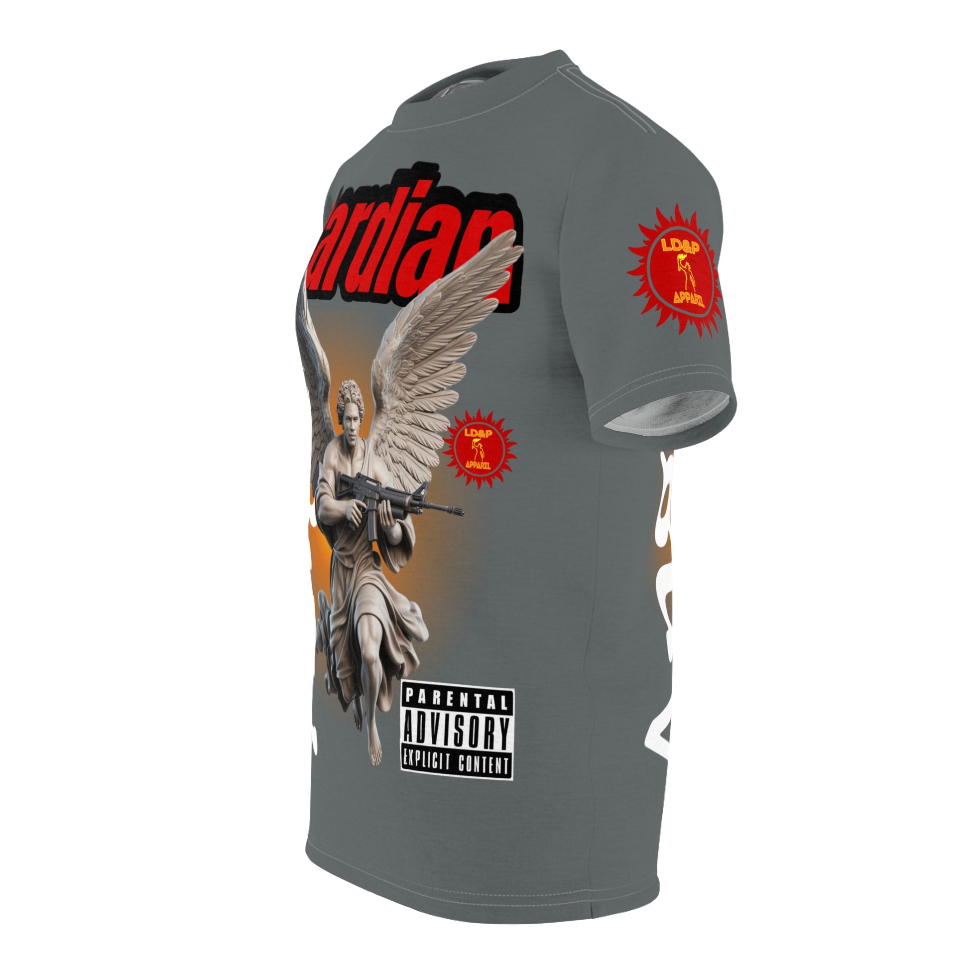 Guardian Angel Graphic Tee LD&P APPAREL Grey