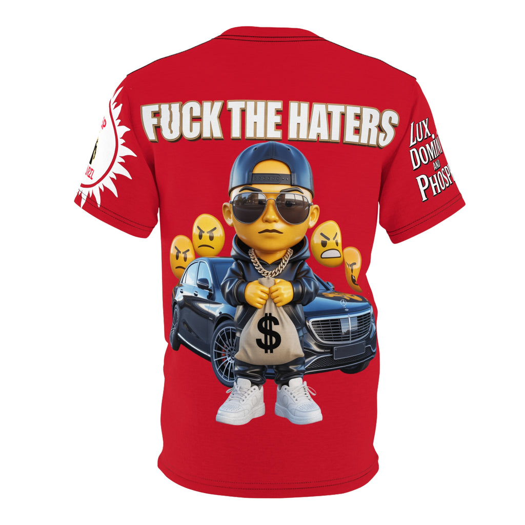 Fuck The Haters  Print Unisex Cut & Sew Tee