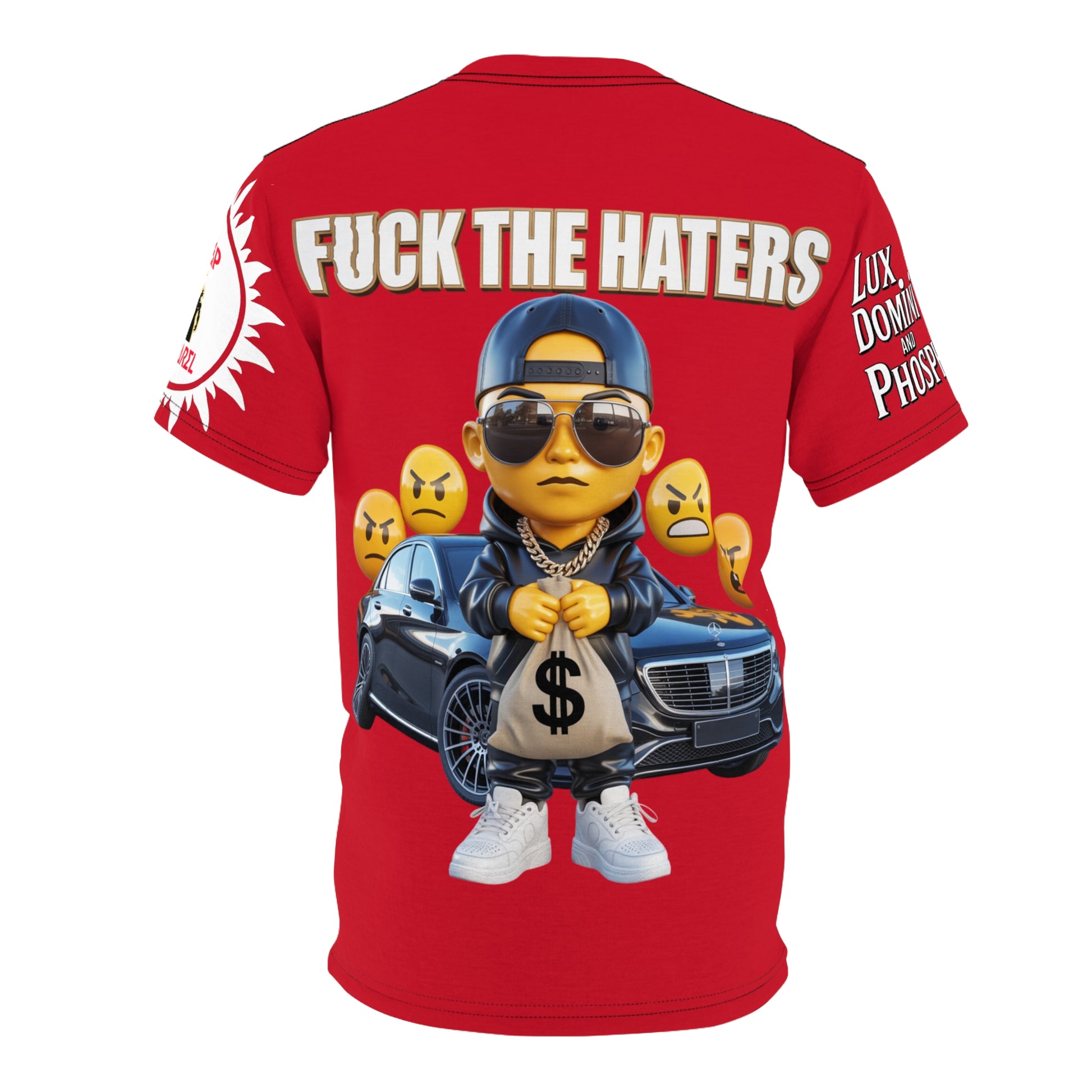 Fuck The Haters  Print Unisex Cut & Sew Tee