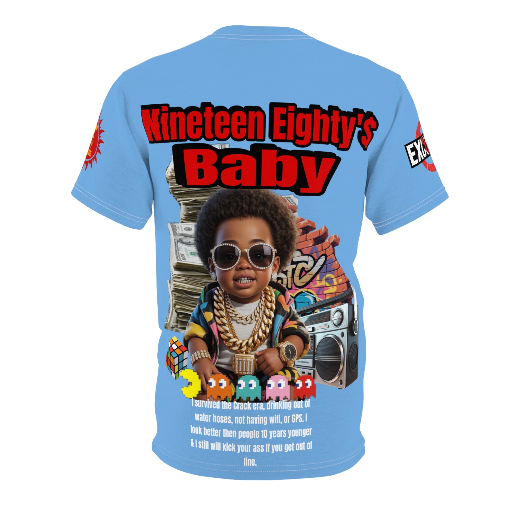 Nineteen Eighty's Baby Graphic Tee LD&P APPAREL Light Blue