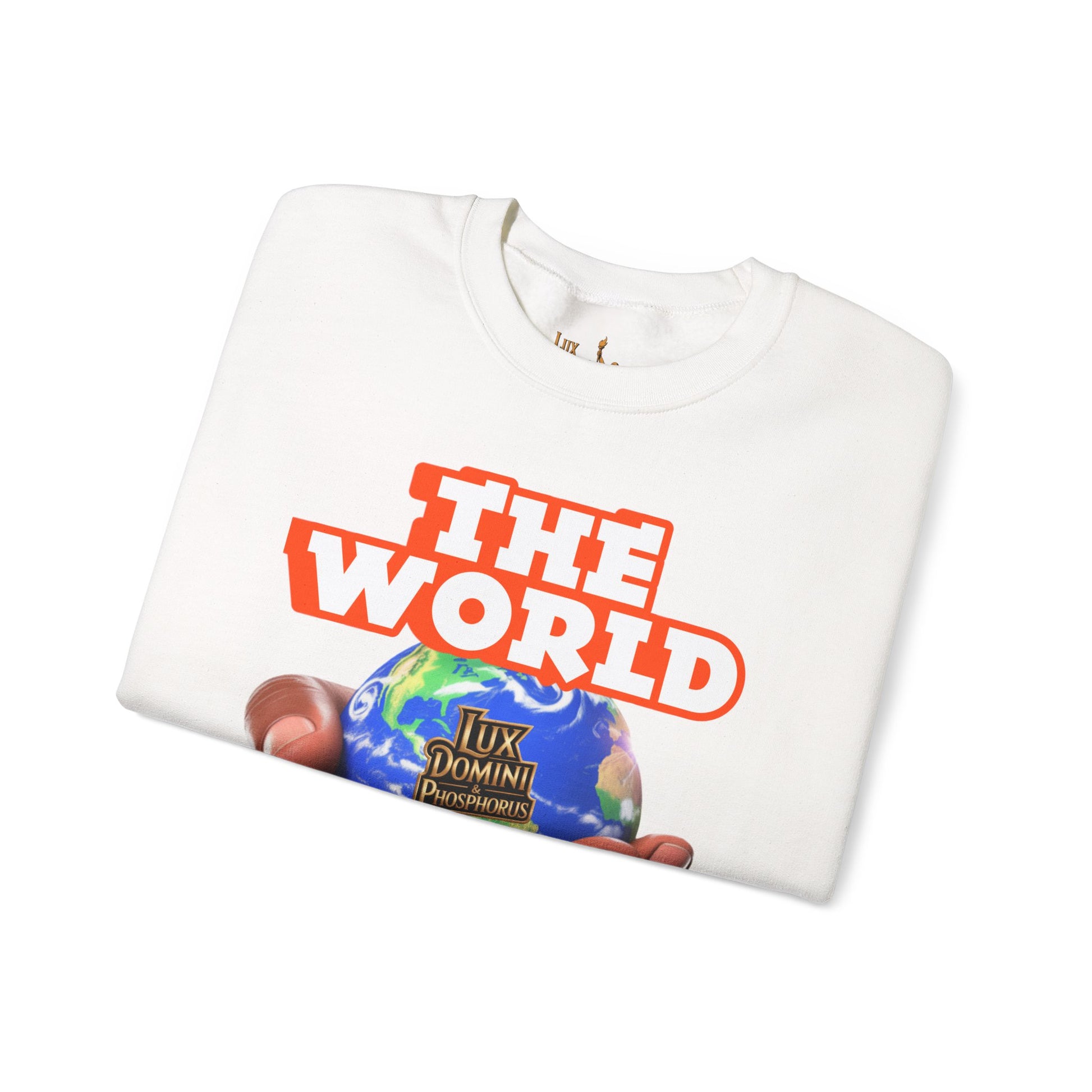 Graphic Sweatshirt - The World Is Mine Lux Domini and Phosphoros Apparel