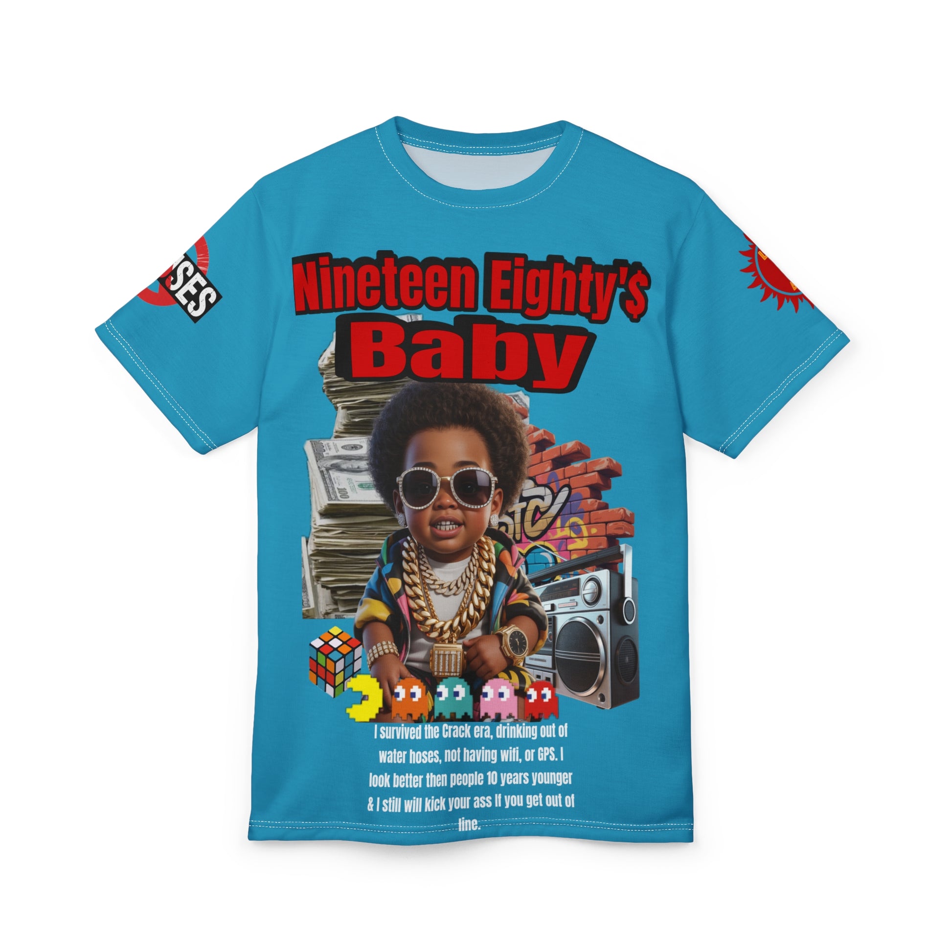 Nineteen Eighty's Baby Graphic Tee LD&P APPAREL Turquoise