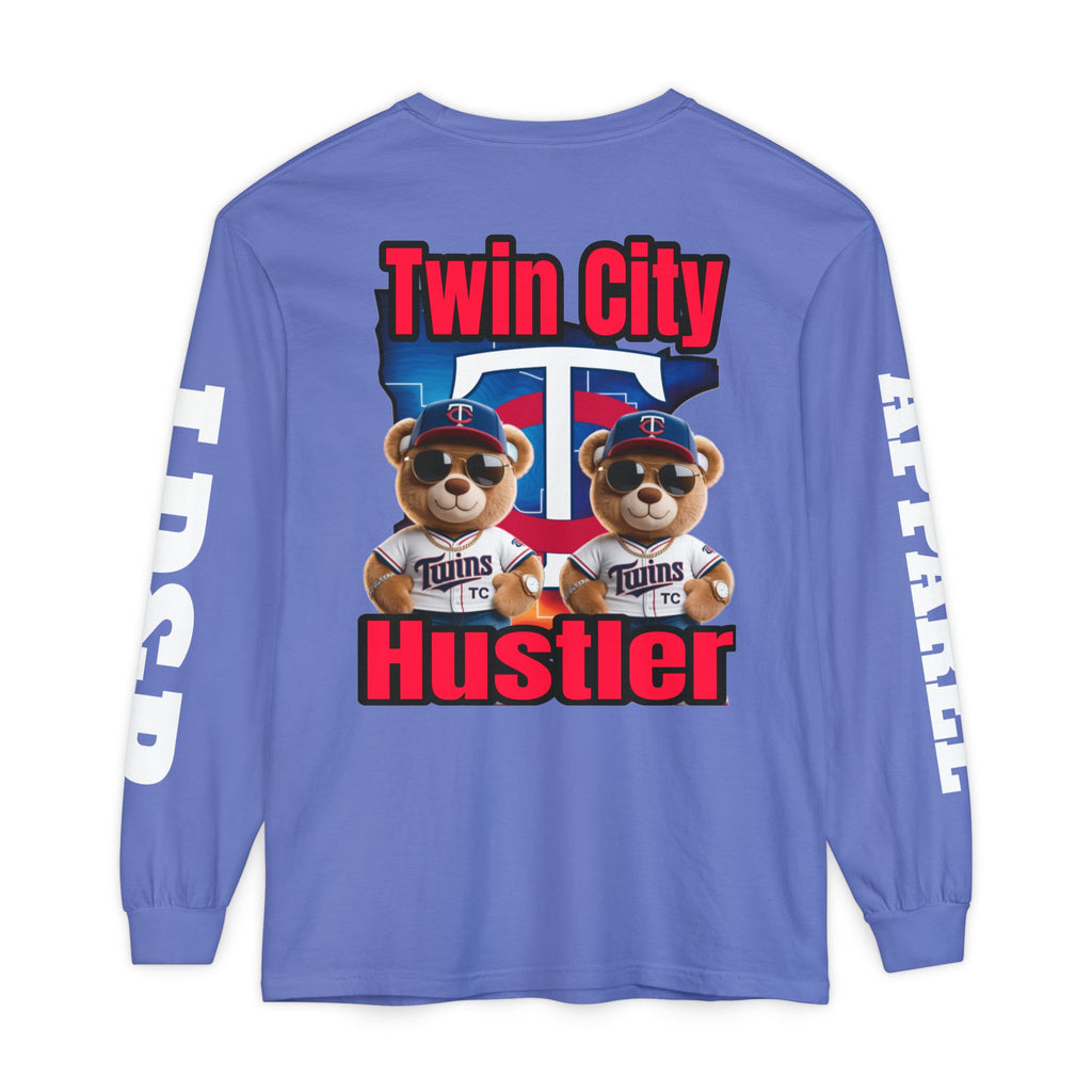 Twin City HUSTLER Long Sleeve T-Shirt - LD&P Apparel Design #2