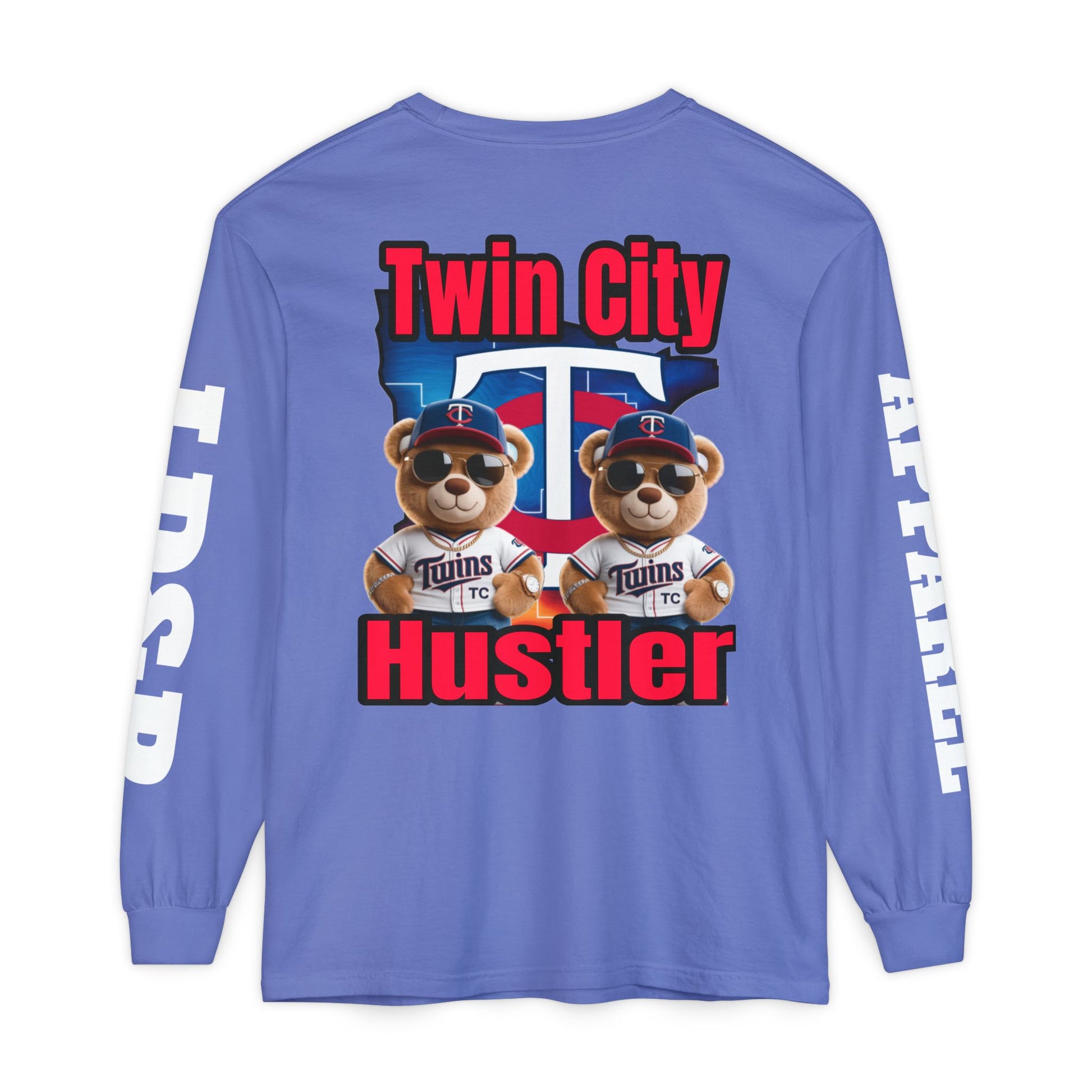 Twin City HUSTLER Long Sleeve T-Shirt - LD&P Apparel Design #2