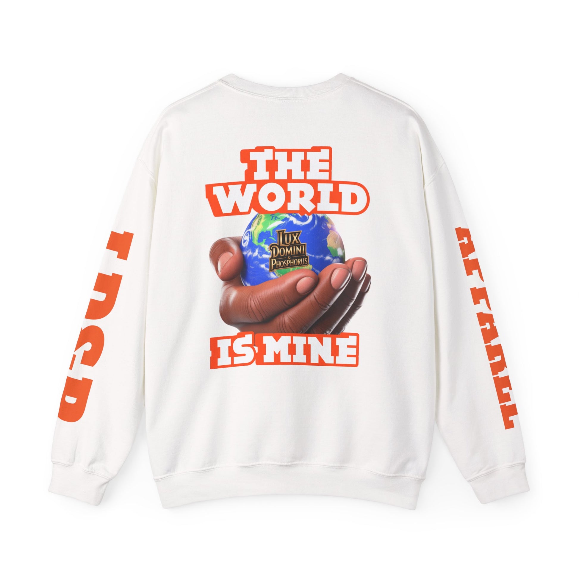 Graphic Sweatshirt - The World Is Mine Lux Domini and Phosphoros Apparel