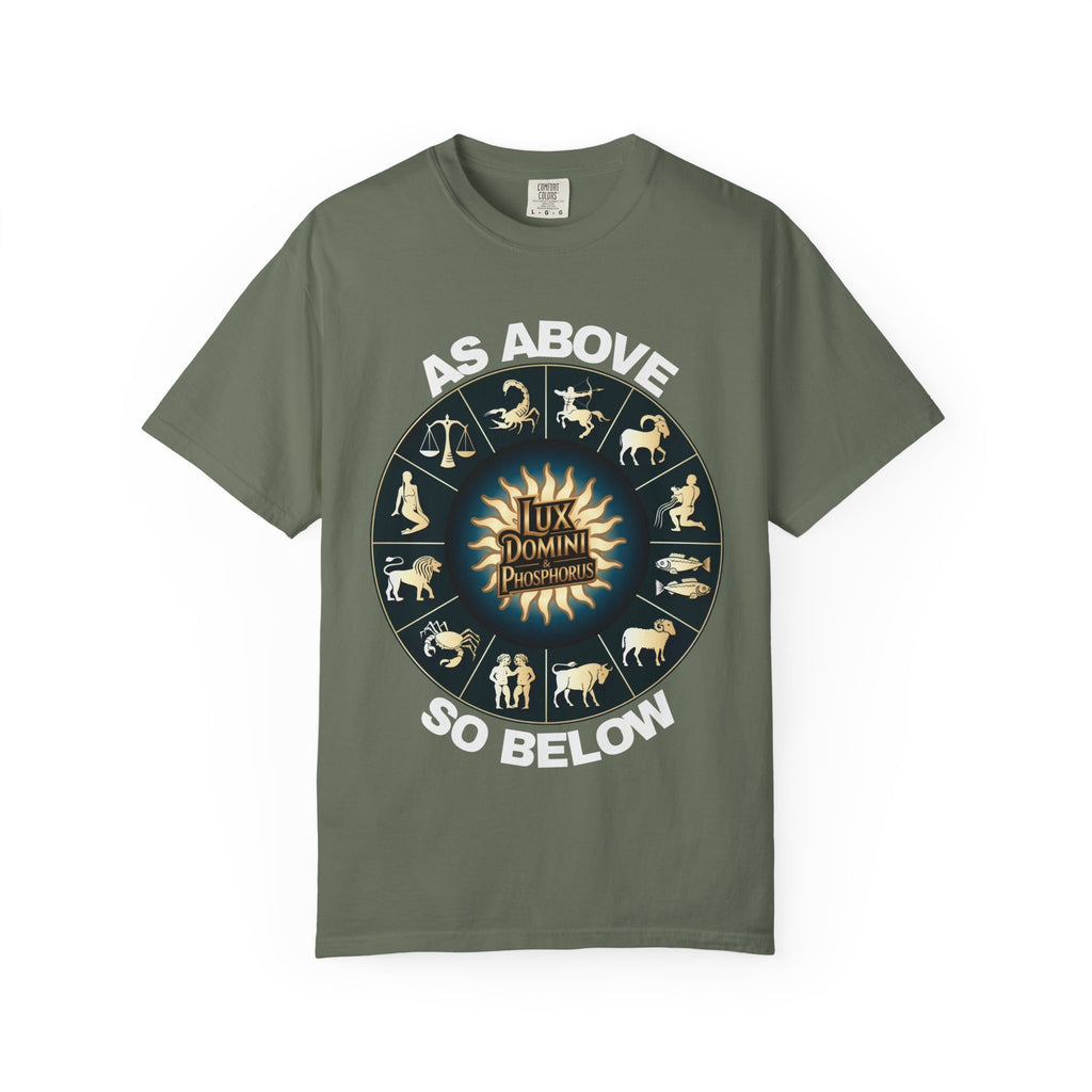 Zodiac Unisex T-Shirt - As above so below design