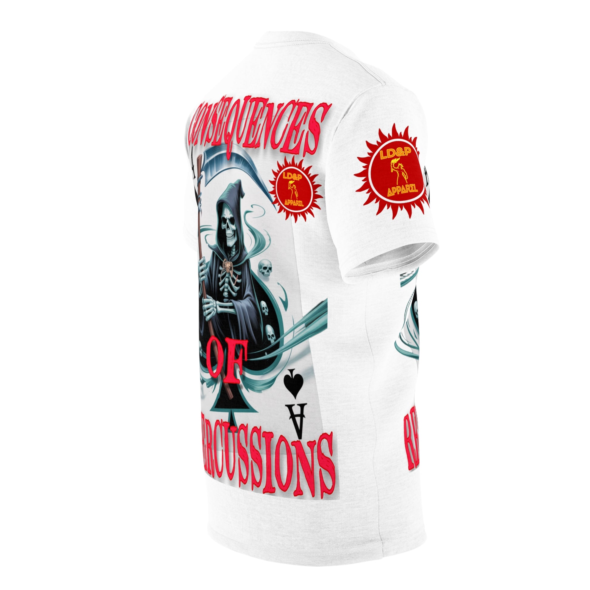 Consequences of Repercussions Graphic Shirt LD&P APPAREL White