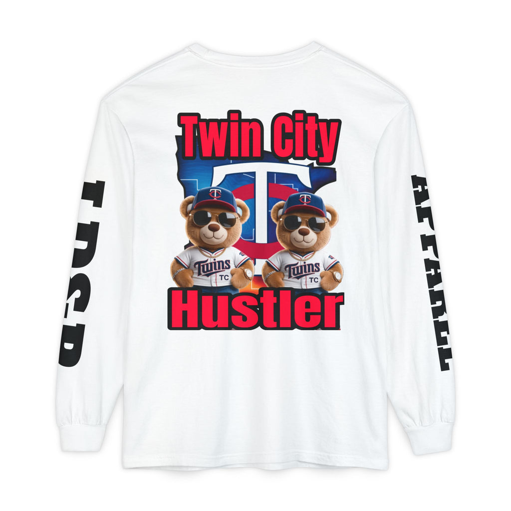 Twin City HUSTLER Long Sleeve T-Shirt - Bad Temper Design