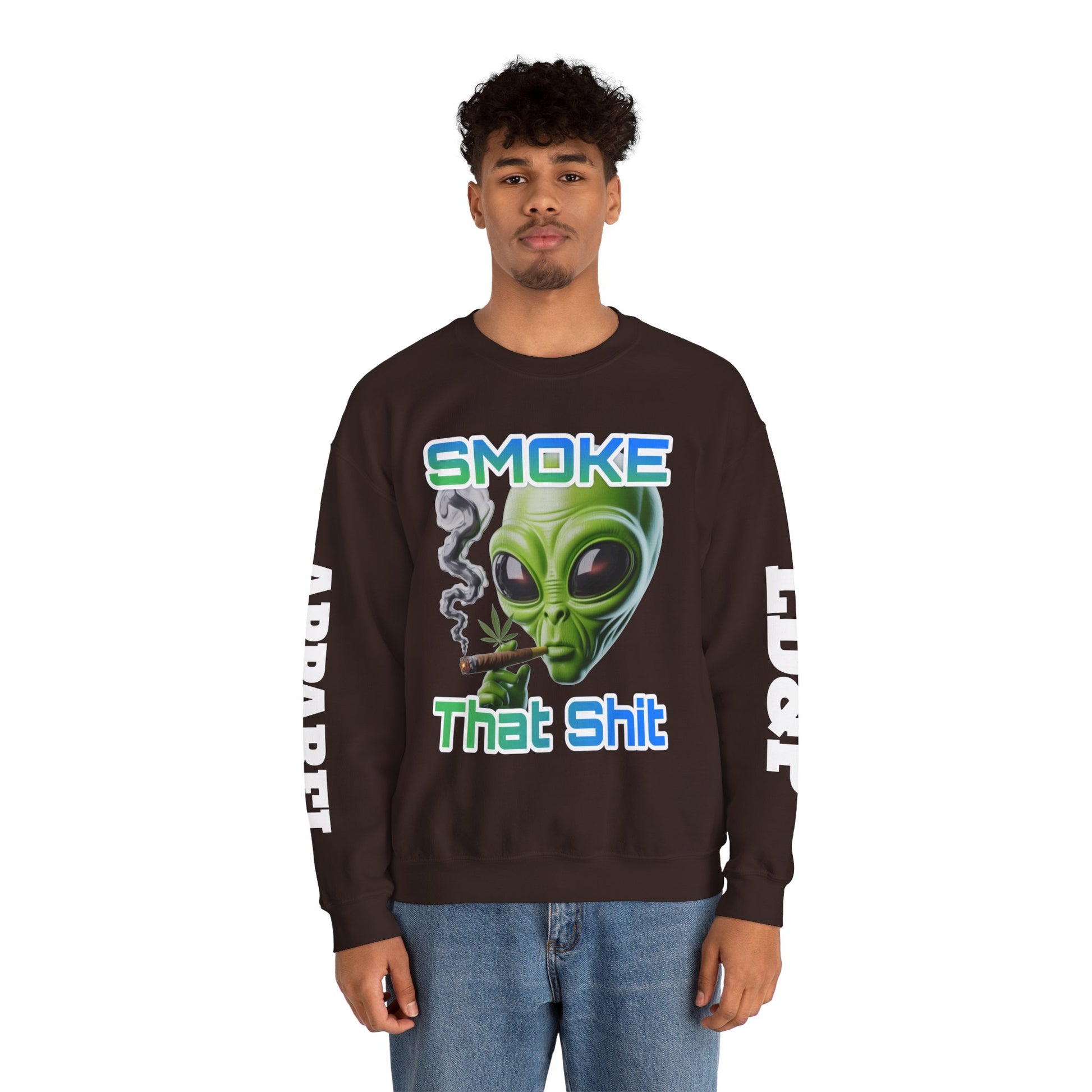 Crewneck Sweatshirt - Smoke That LD&P APPAREL Design