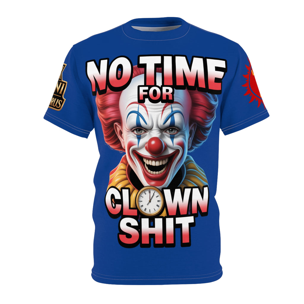 No Time For Clowns Unisex Tee Blue