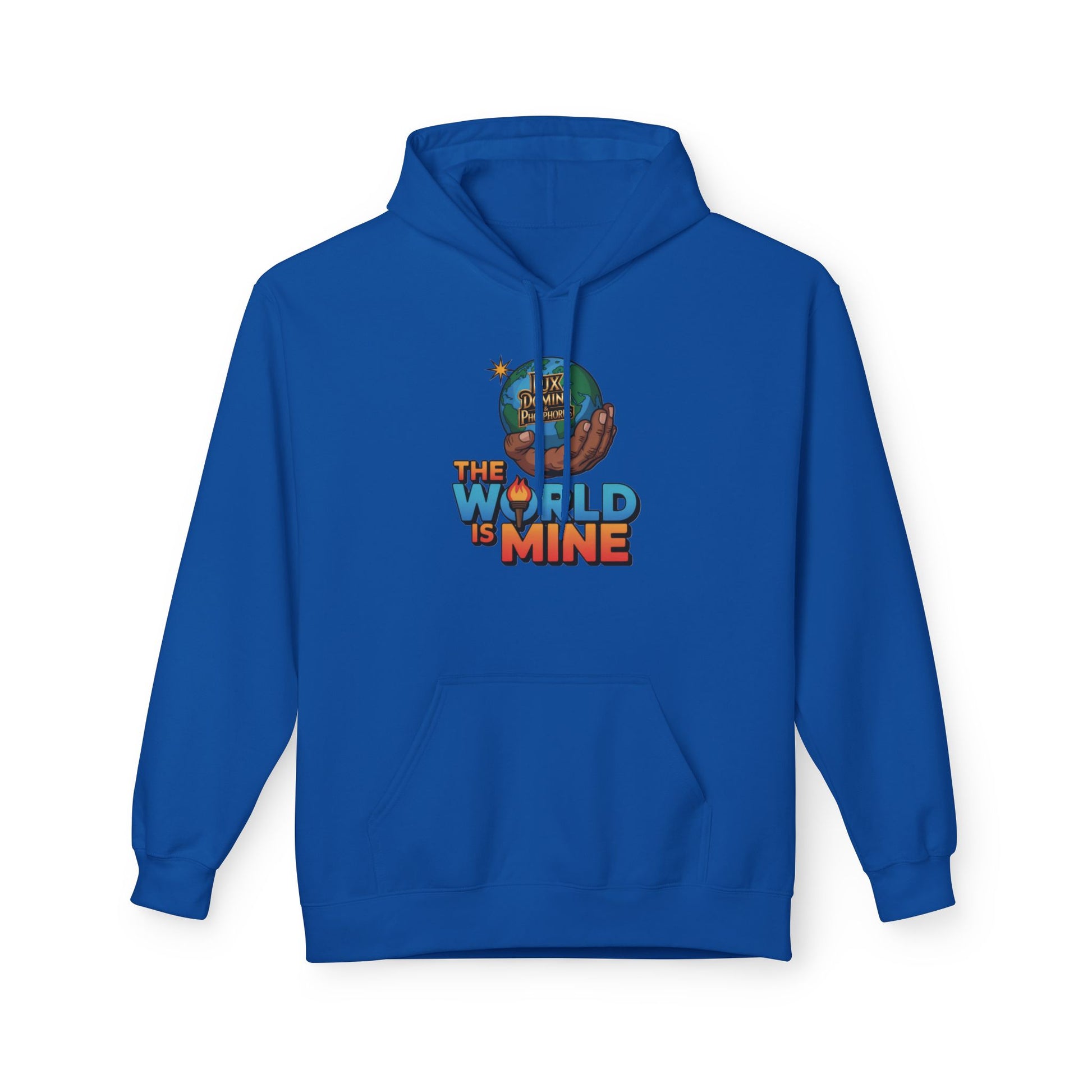 Hoodie Lux Domini and Phosphorus Design The World is Mine