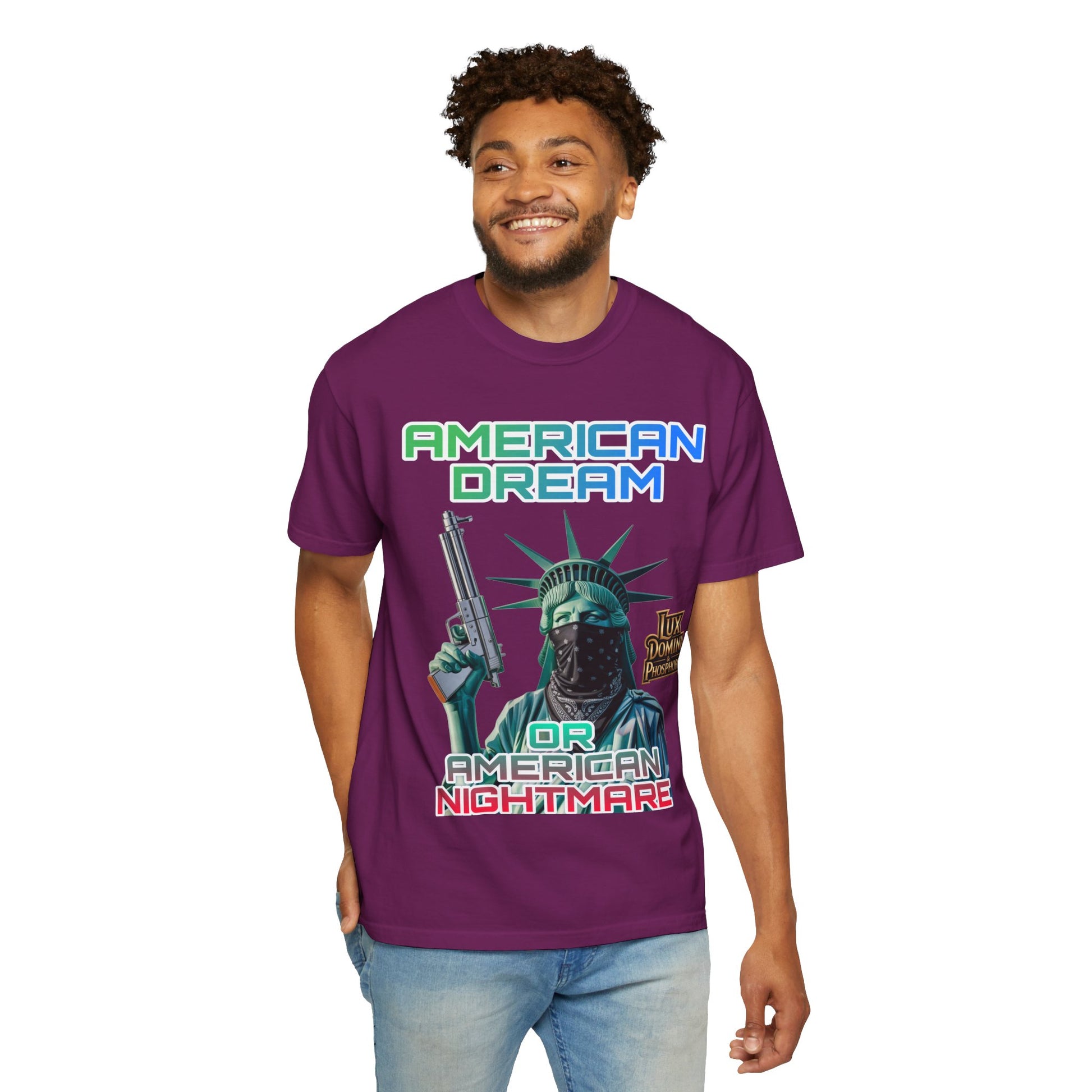 T-shirt American Dream or Nightmare Unisex Garment-Dyed