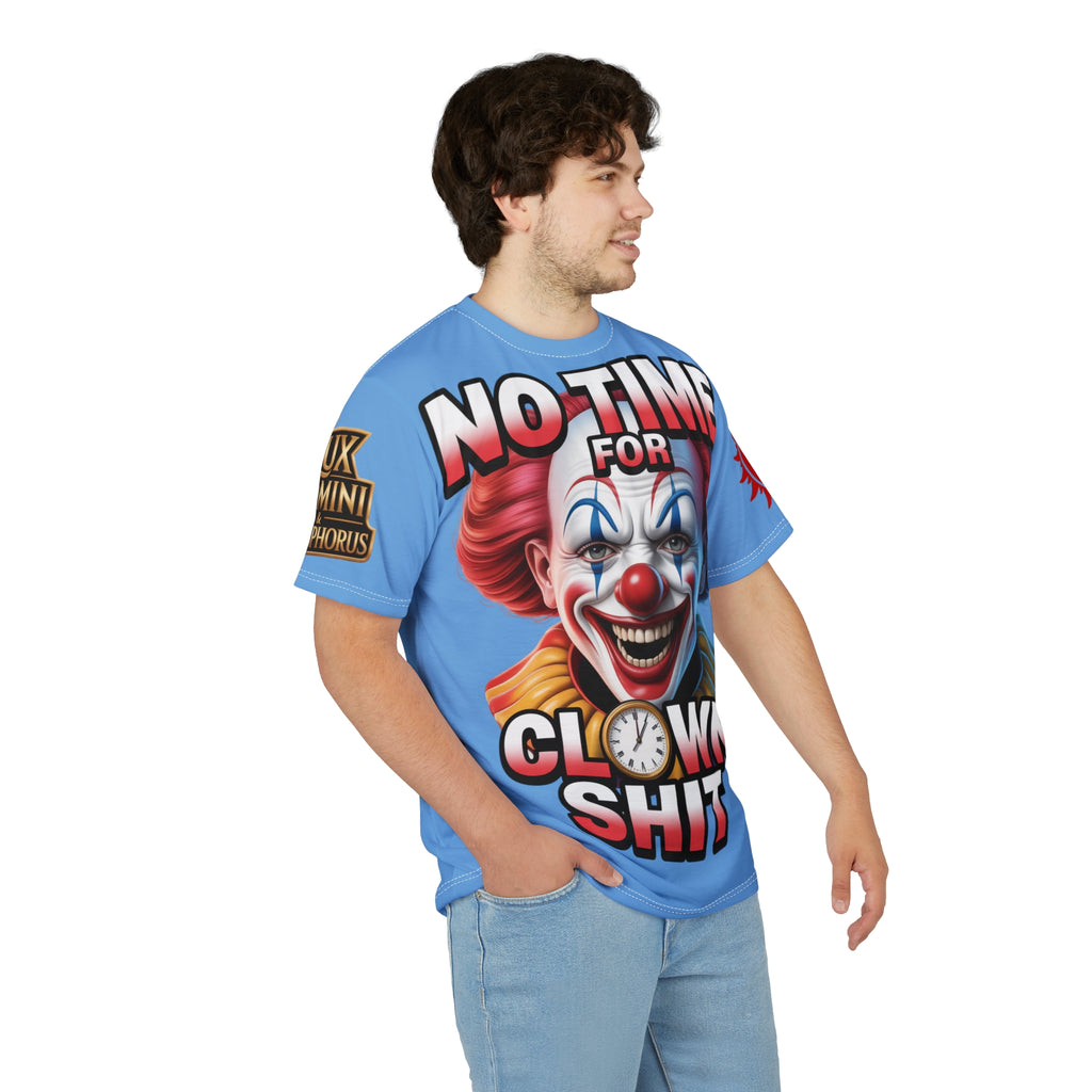 T-Shirt No Time For Clowns Unisex light blue