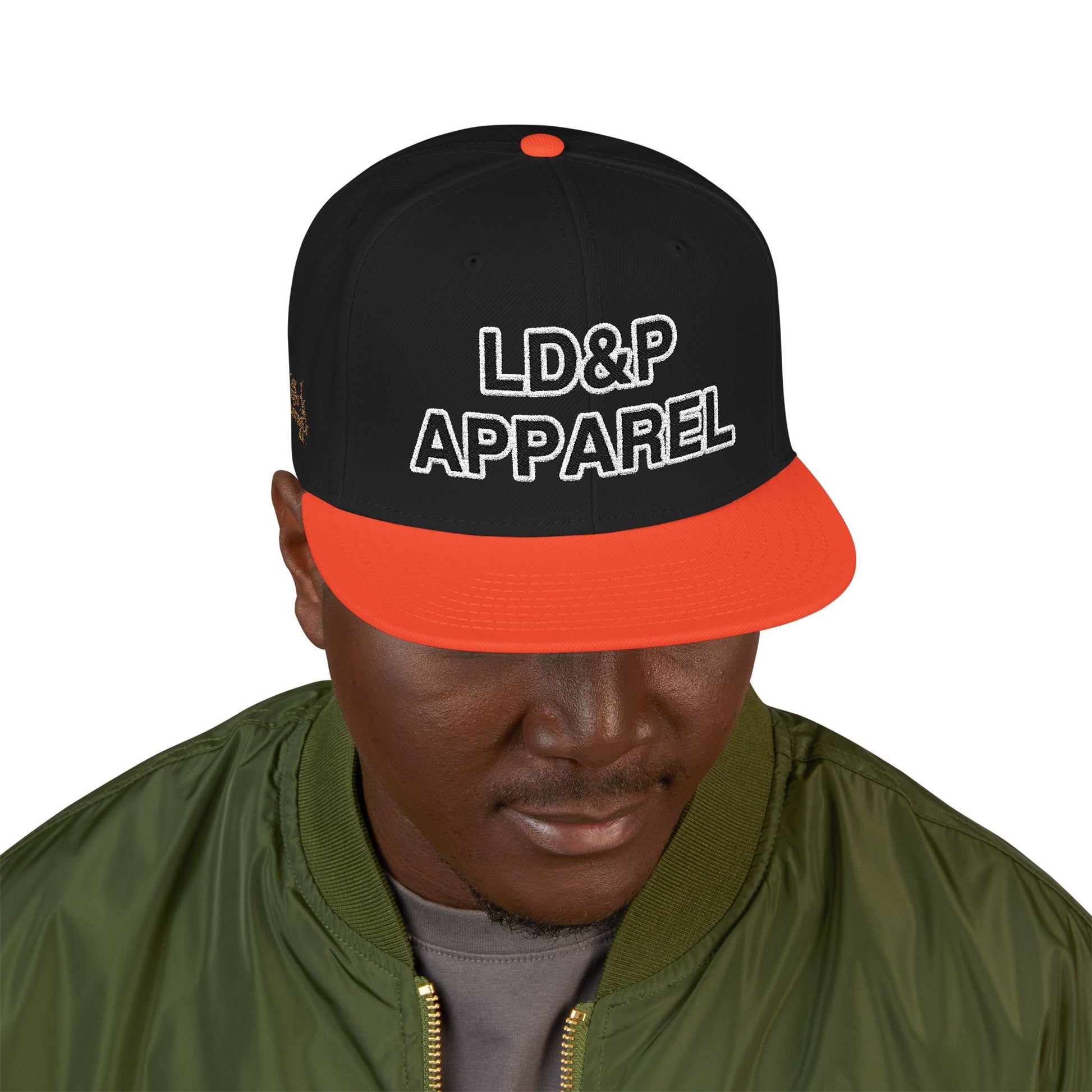 Embroidered Snapback Cap - LD&P Apparel Design