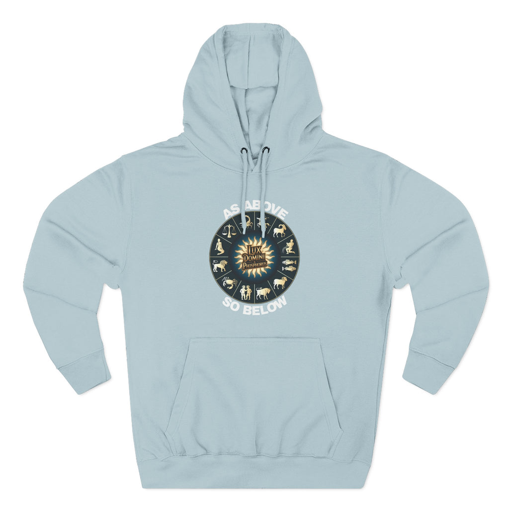 Fleece Hoodie - Lux Domini and Phosphorus Design - Above So Below