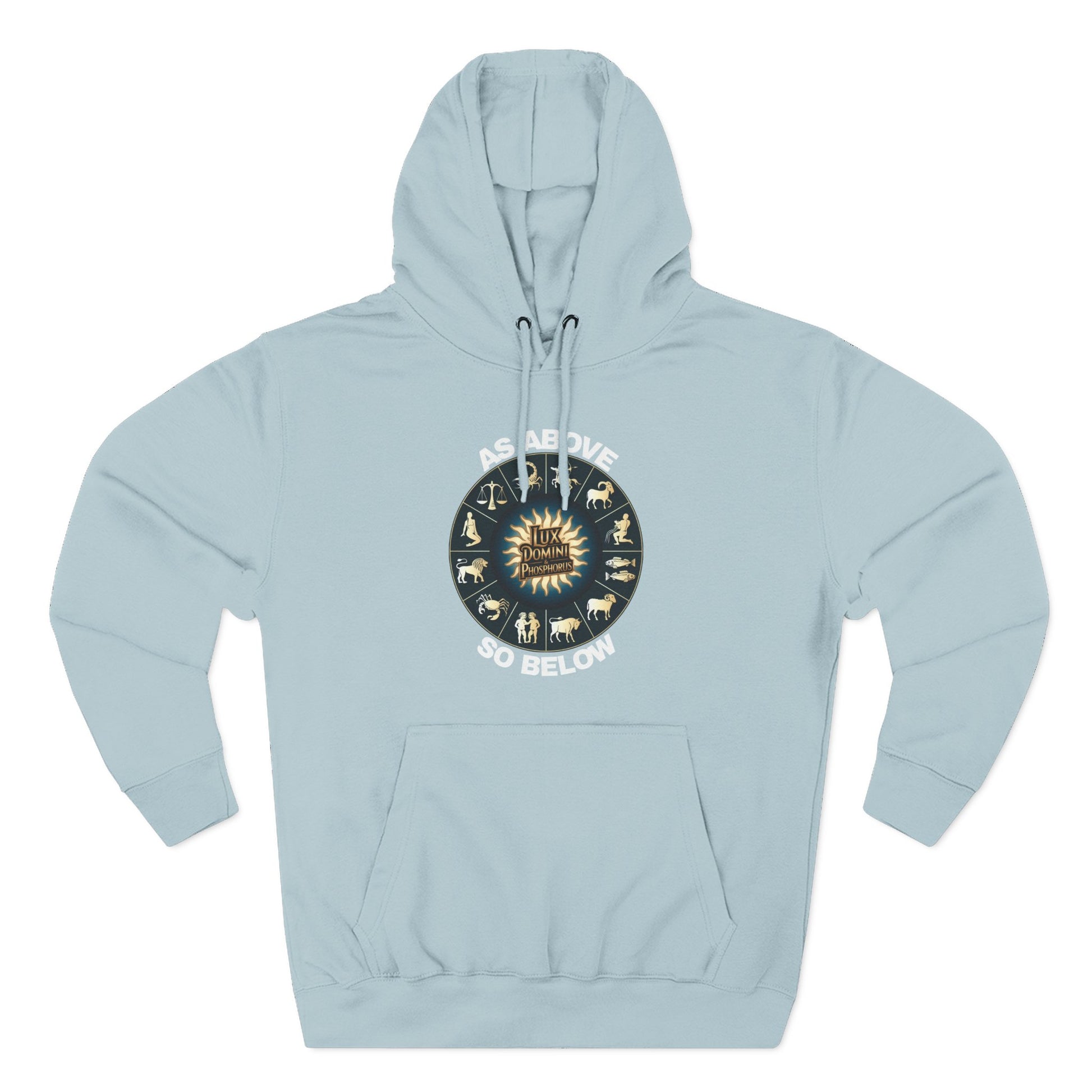 Fleece Hoodie - Lux Domini and Phosphorus Design - Above So Below