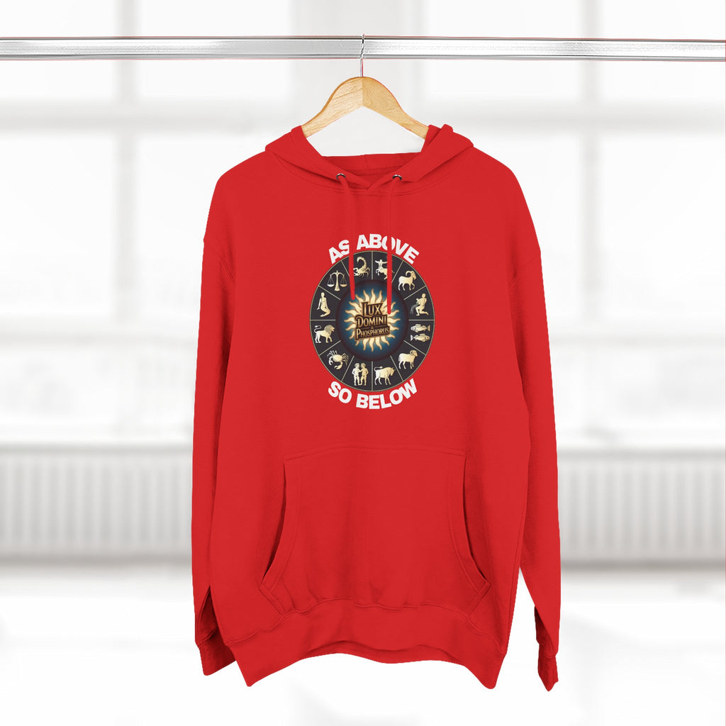 Fleece Hoodie - Lux Domini and Phosphorus Design - Above So Below