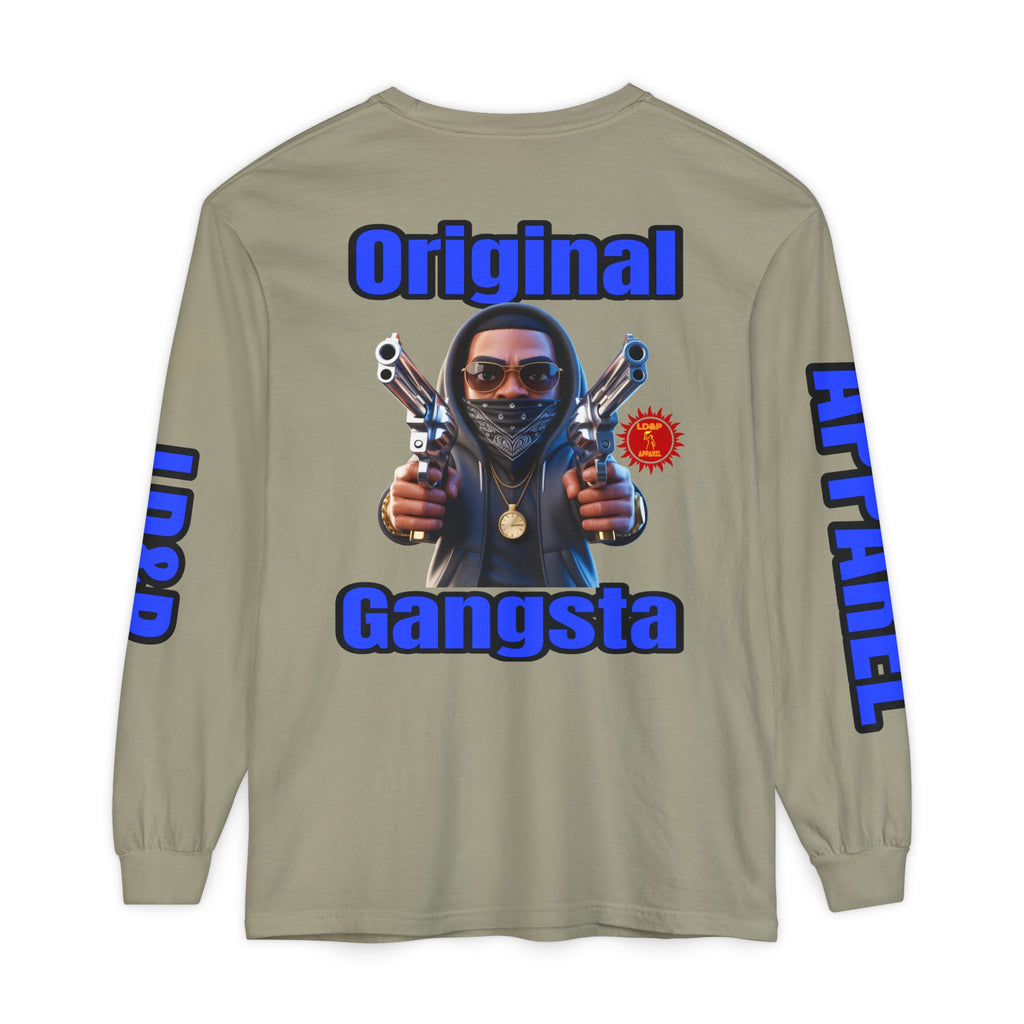 Long Sleeve T-Shirt Original Gangsta LD&amp;P Apparel Design