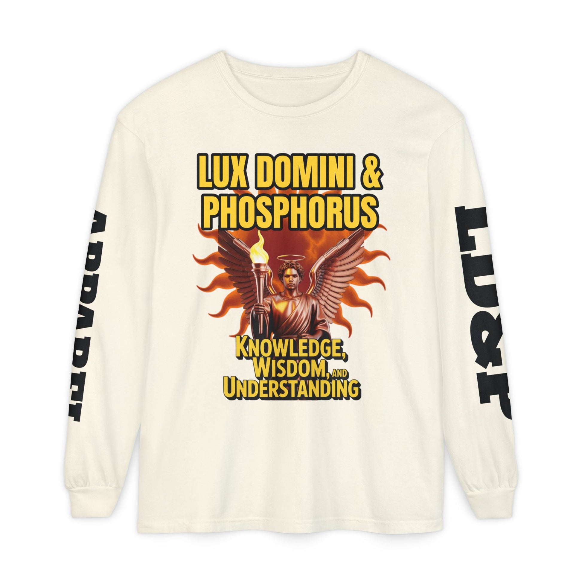 Long Sleeve T-Shirt LD&P Apparel Knowledge Wisdom Understanding Design