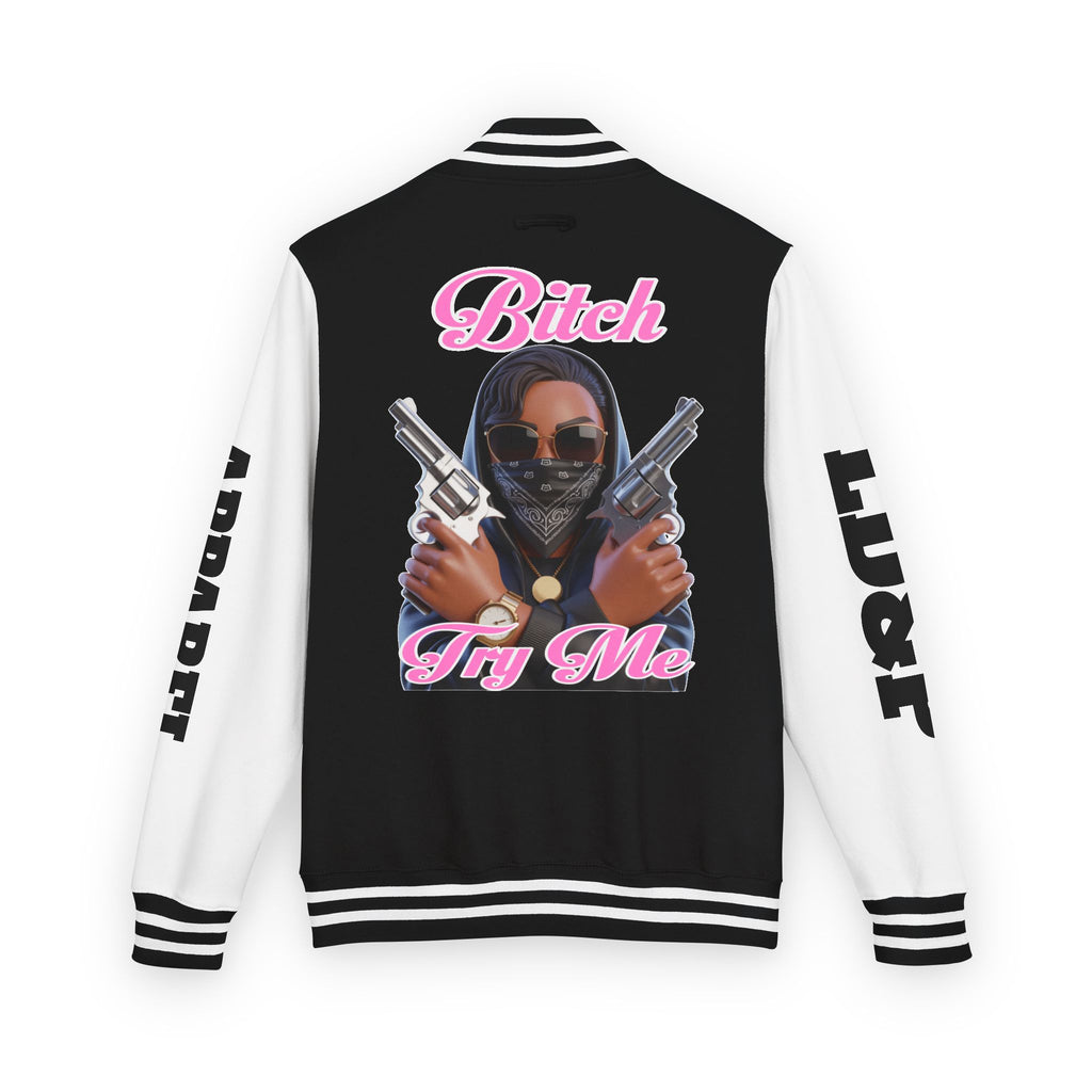 Letterman Jacket - 'Try me' Design