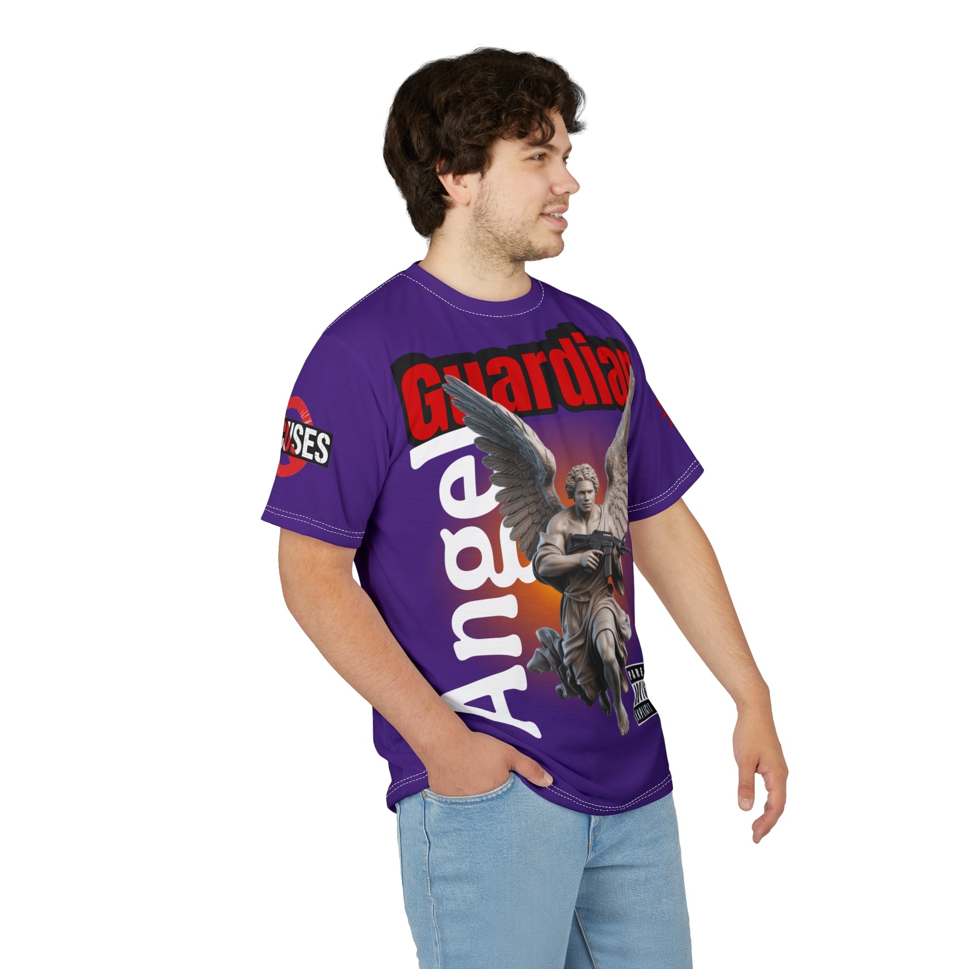 Guardian Angel Graphic Tee LD&P APPAREL Purple