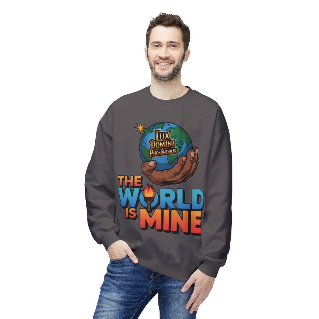 "The World Is Mine"  Design 2 Crewneck Sweatshirt