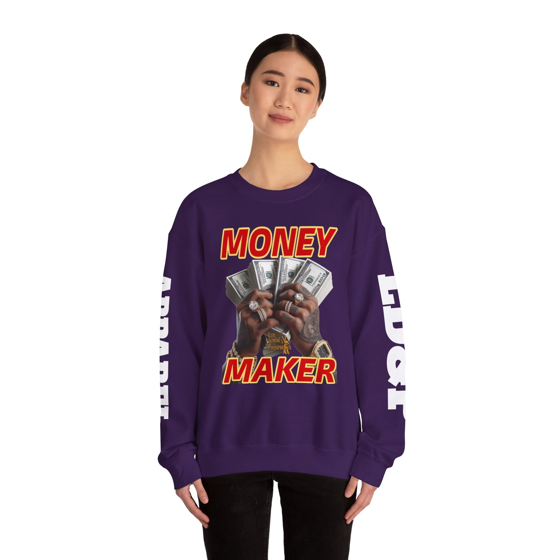 Money Maker Unisex Sweatshirt - LD&P APPAREL Design