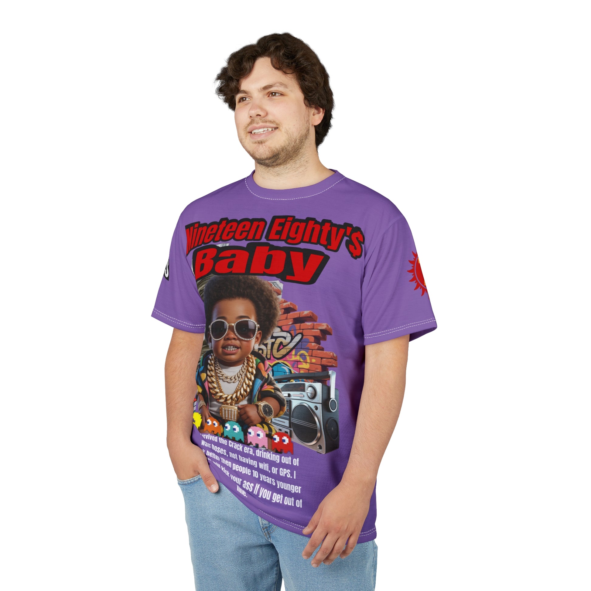 Nineteen Eighty's Baby Graphic Tee LD&P APPAREL Light Purple