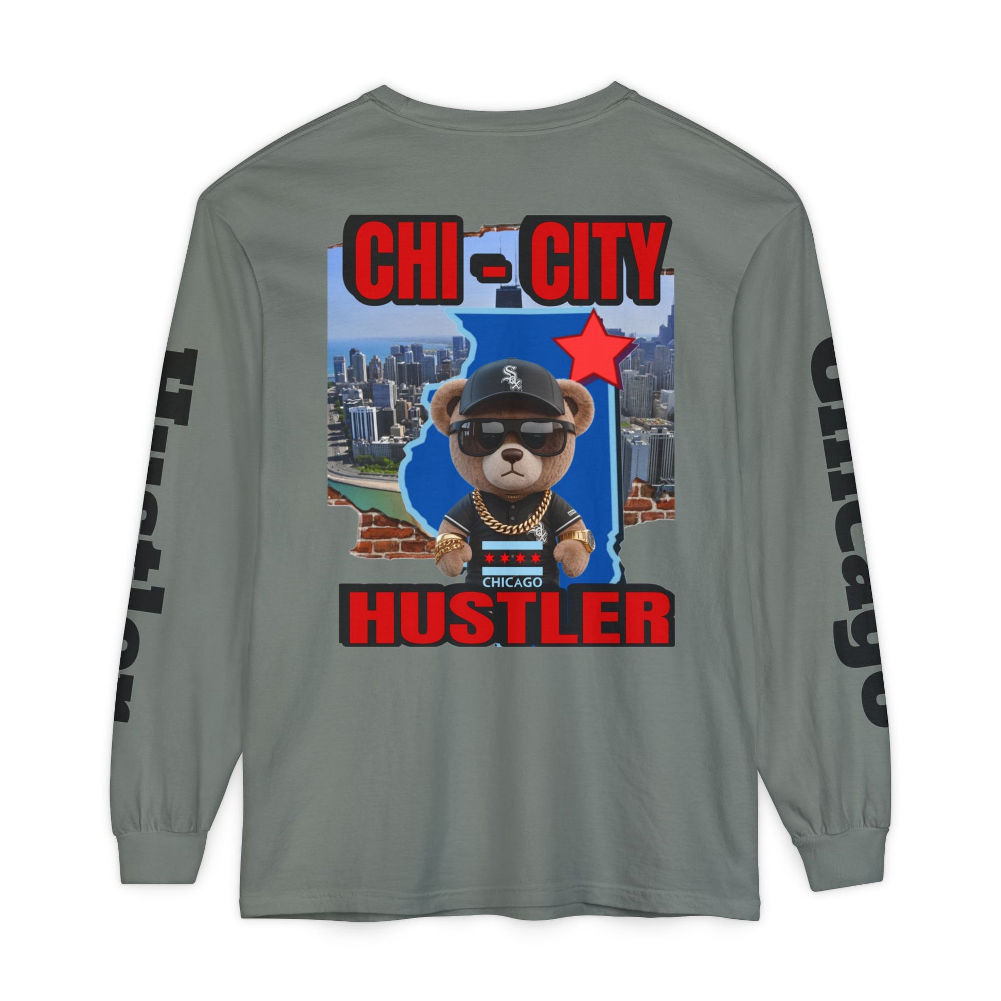 Chi-City Hustler Long Sleeve T-Shirt — LD&P Apparel