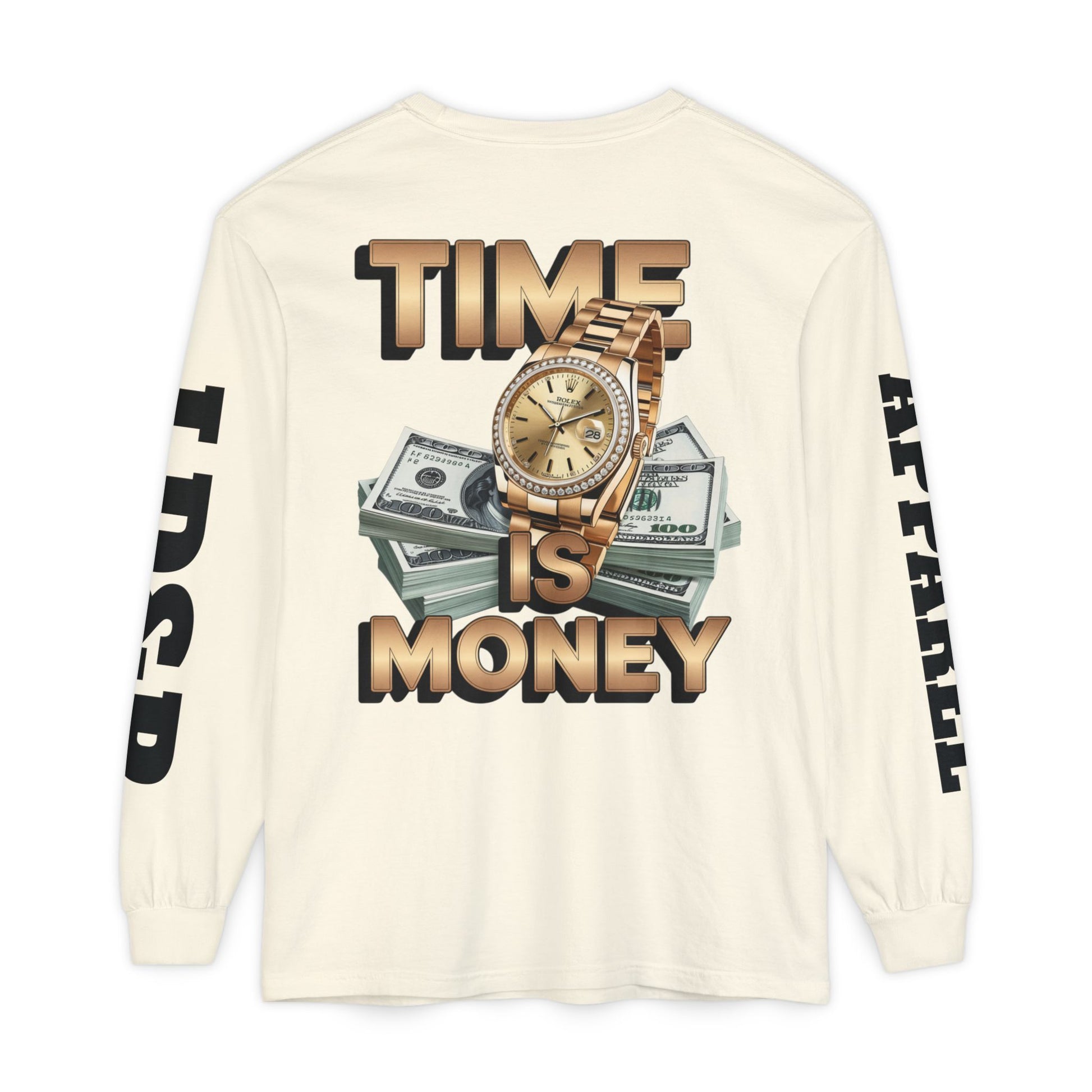 Long Sleeve T-Shirt Time is MONEY Design