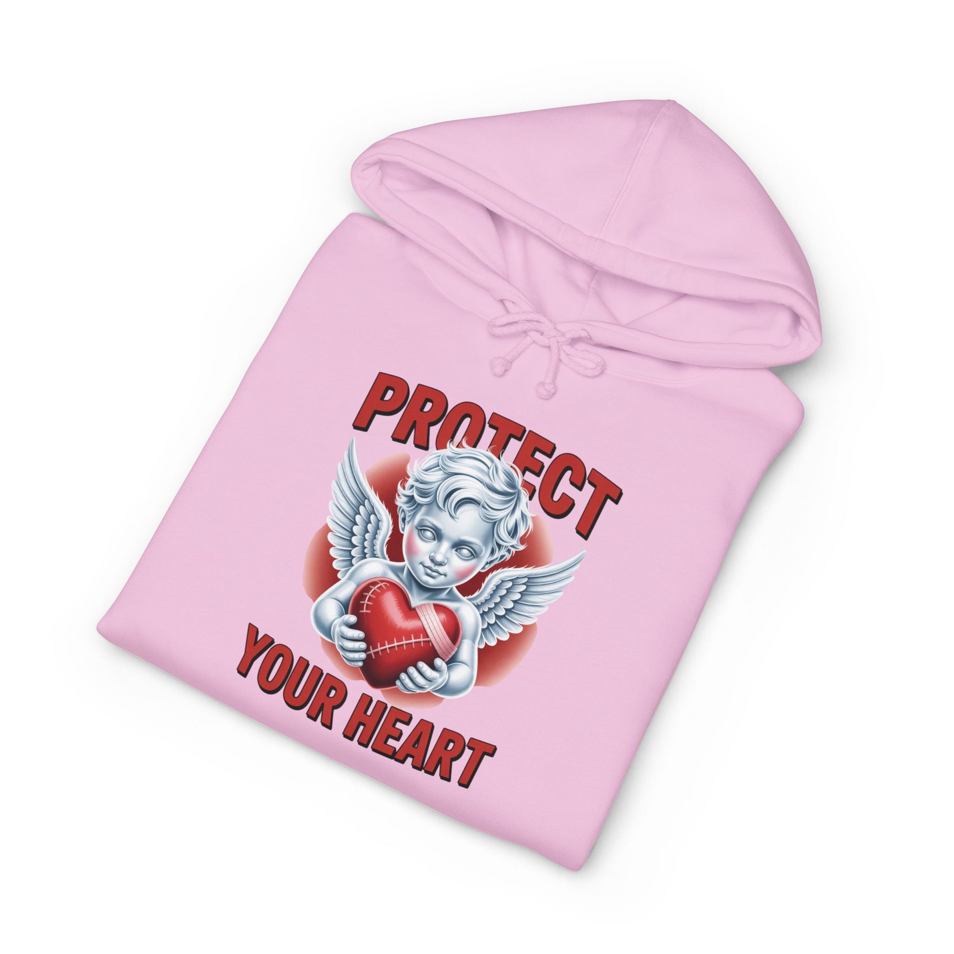Hooded Sweatshirt - 'protect your heart' Bold Graphic Design