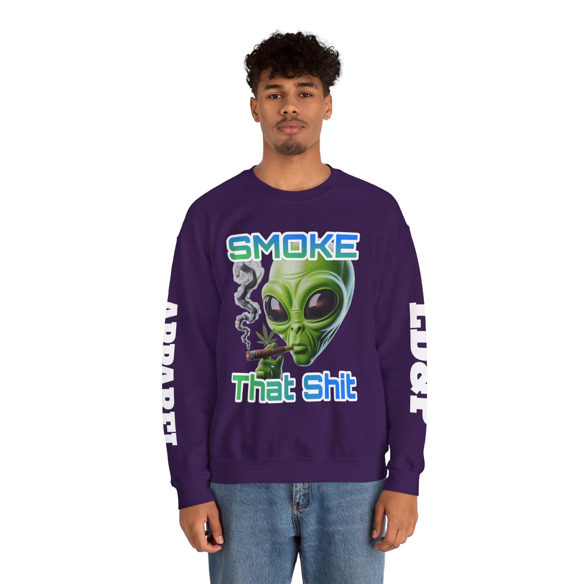 Crewneck Sweatshirt - Smoke That LD&P APPAREL Design