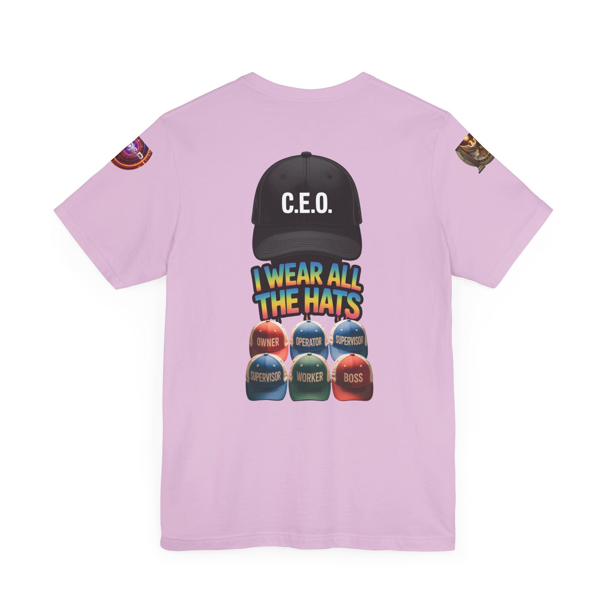 Entrepreneur Hat Unisex Tee - I Wear All The Hats Design